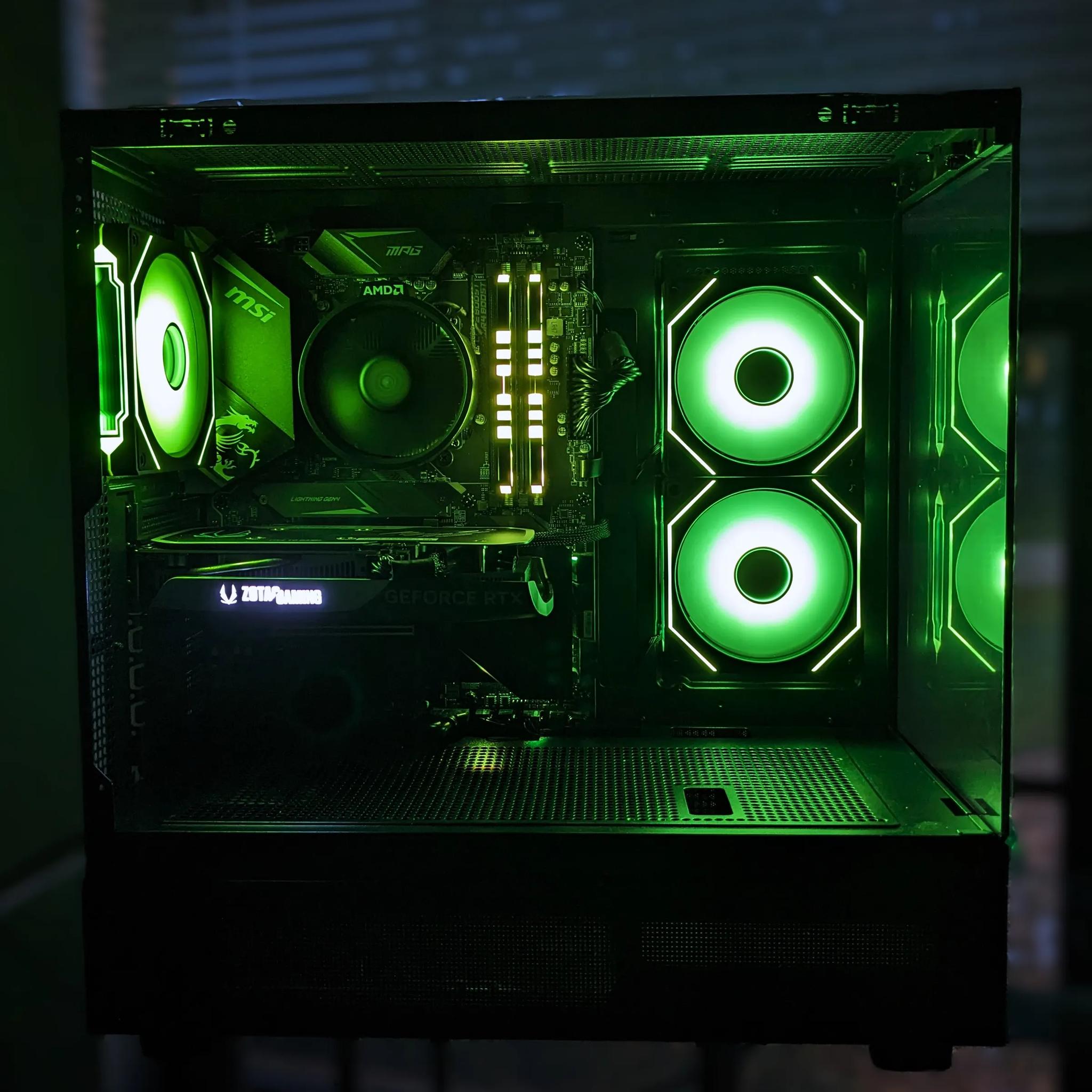 Dark:Light - RYZEN 5600x, RTX 4060 (1080p/1440p), 32gb, WIFI, BT, USBC, WIN11Pro, ARGB, SHIPS FREE