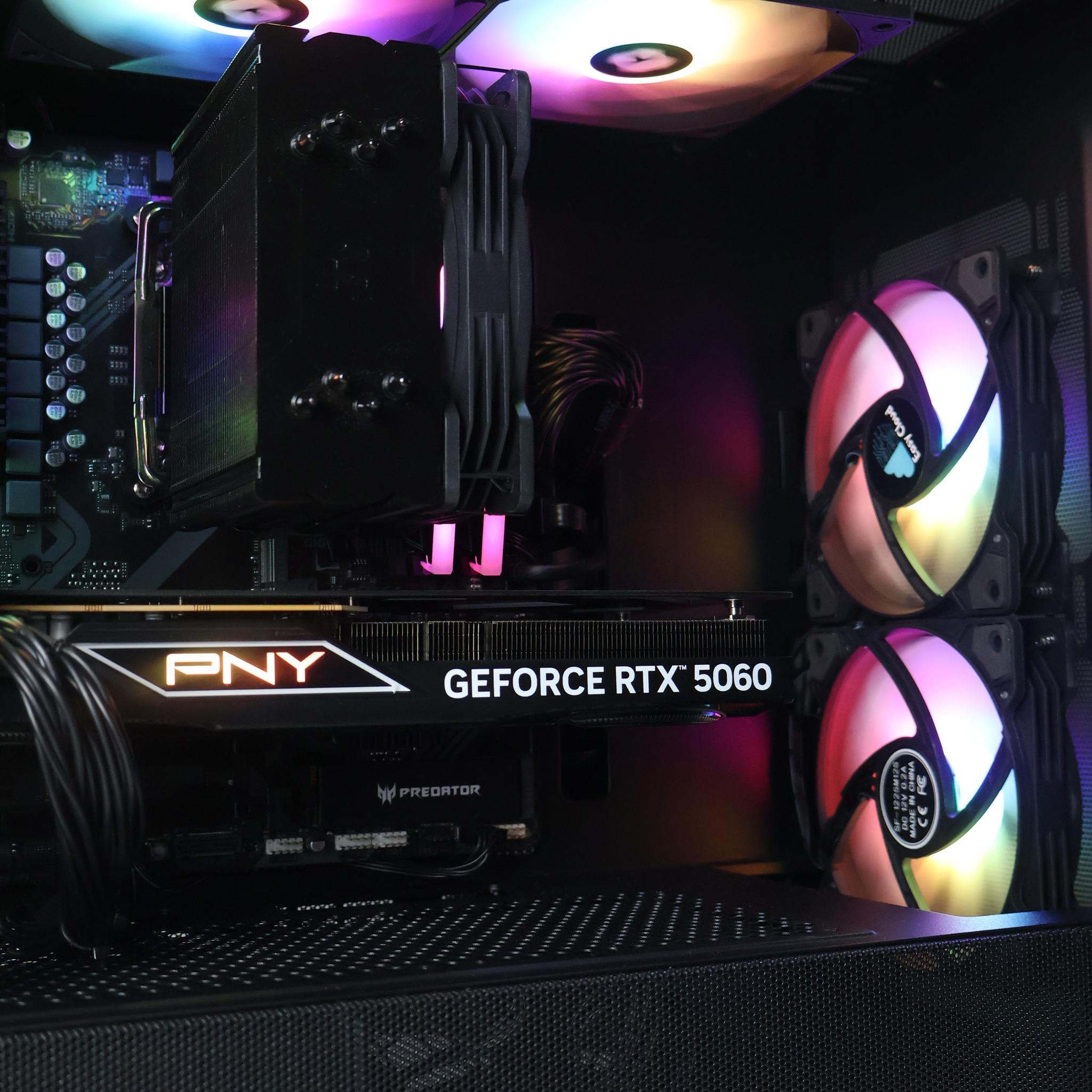 ⚫ Ryzen 5 7600X/RTX 5060 8 GB Gaming/Streaming PC ⚫