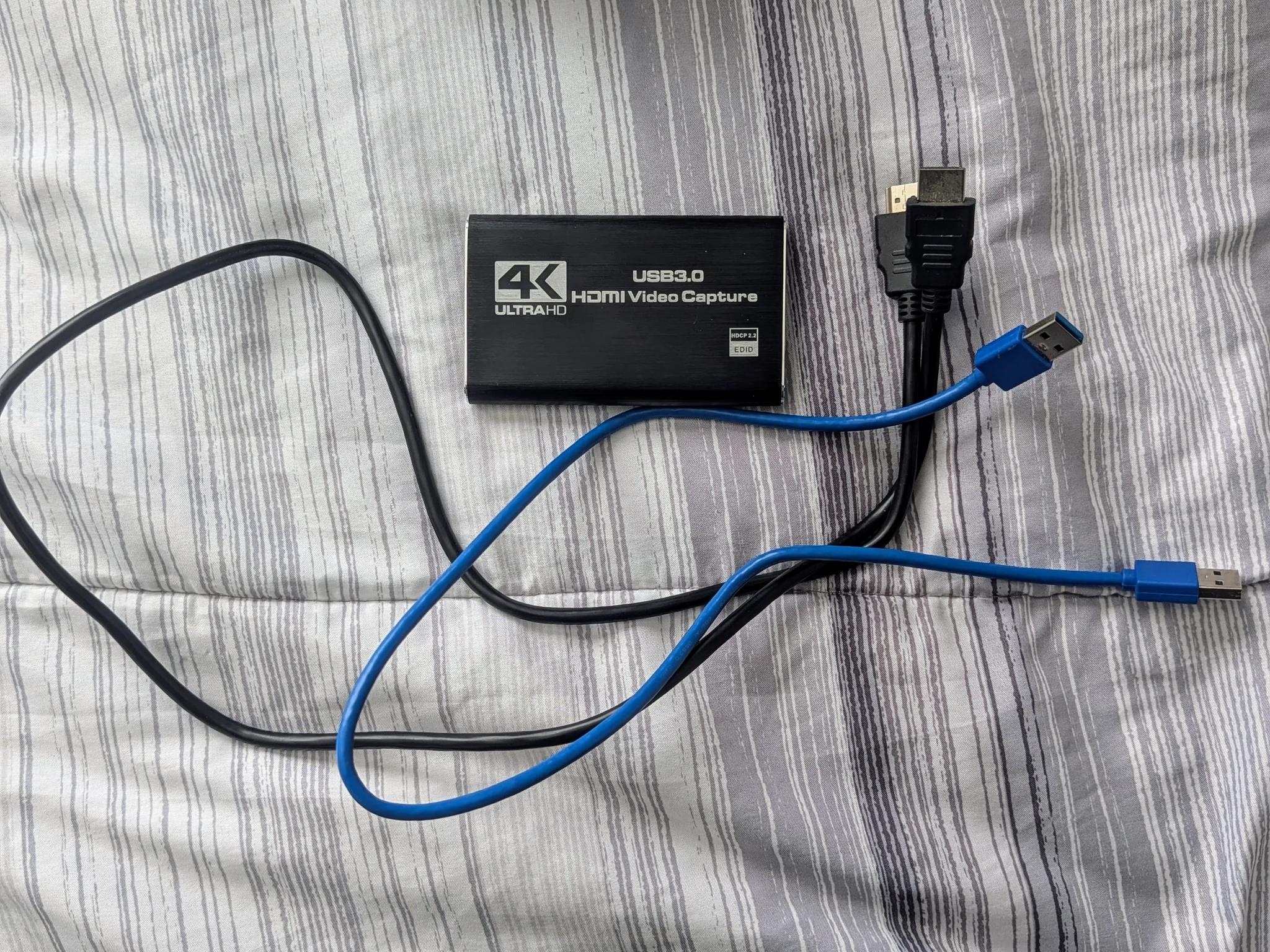 External HDMI Capture Card (1080p @60fps)