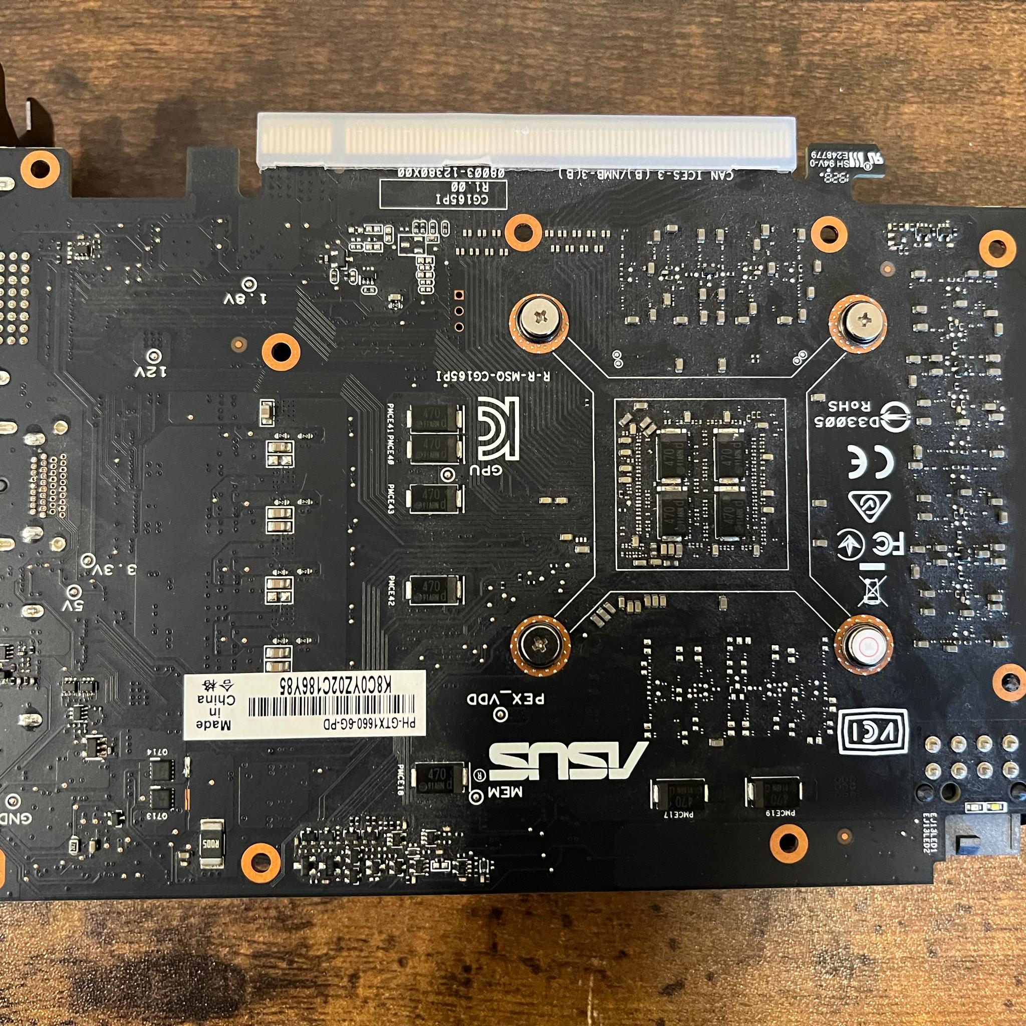 ASUS PHOENIX GTX 1660 6gb GPU