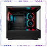 Black Curved Glass ARGB Tempered Glass MATX Mid-Tower Gaming PC Case