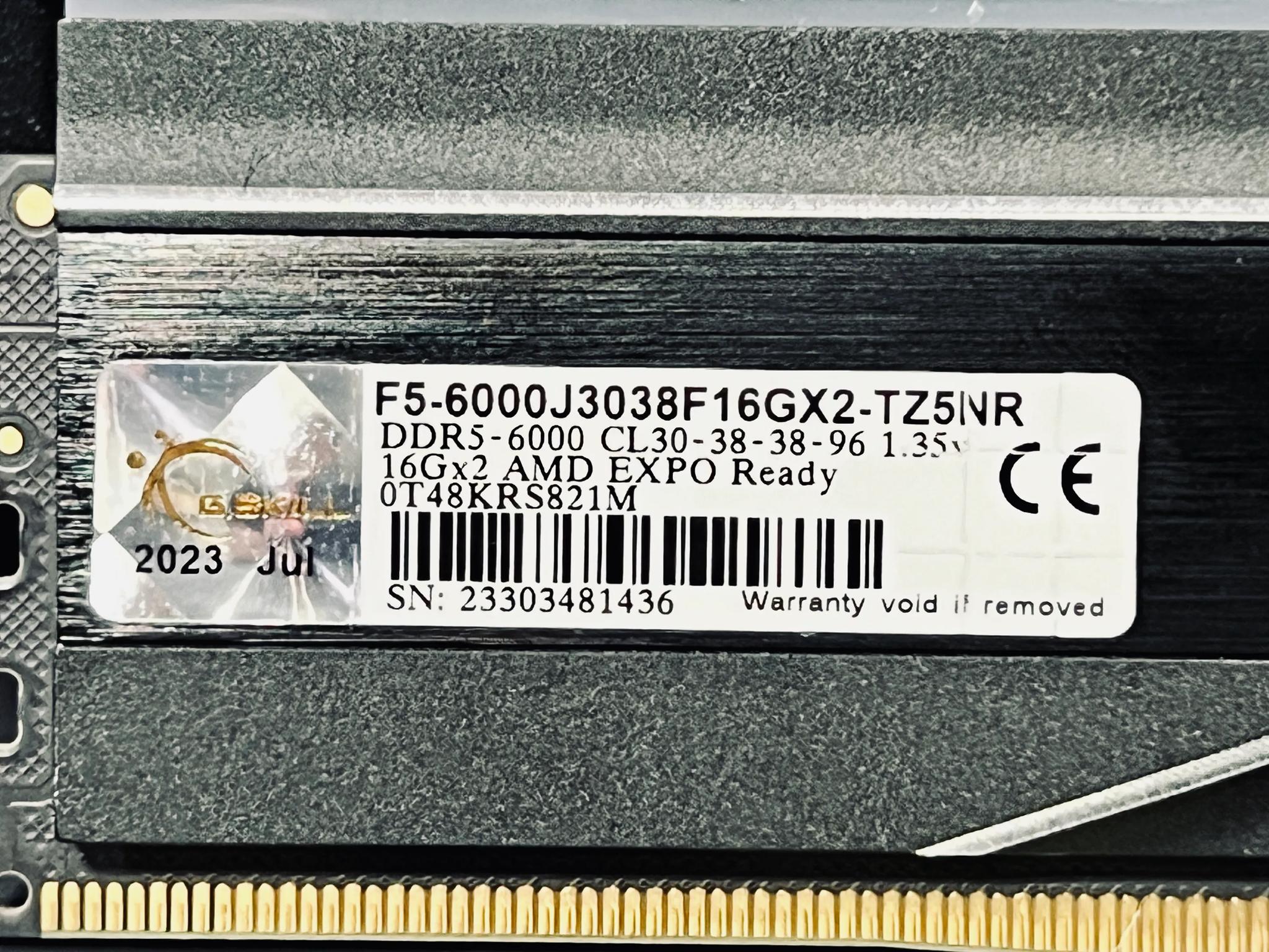 G.Skill Trident Z5 Neo RGB (AMD Expo) DDR5 RAM 32GB 6000MT/s CL30