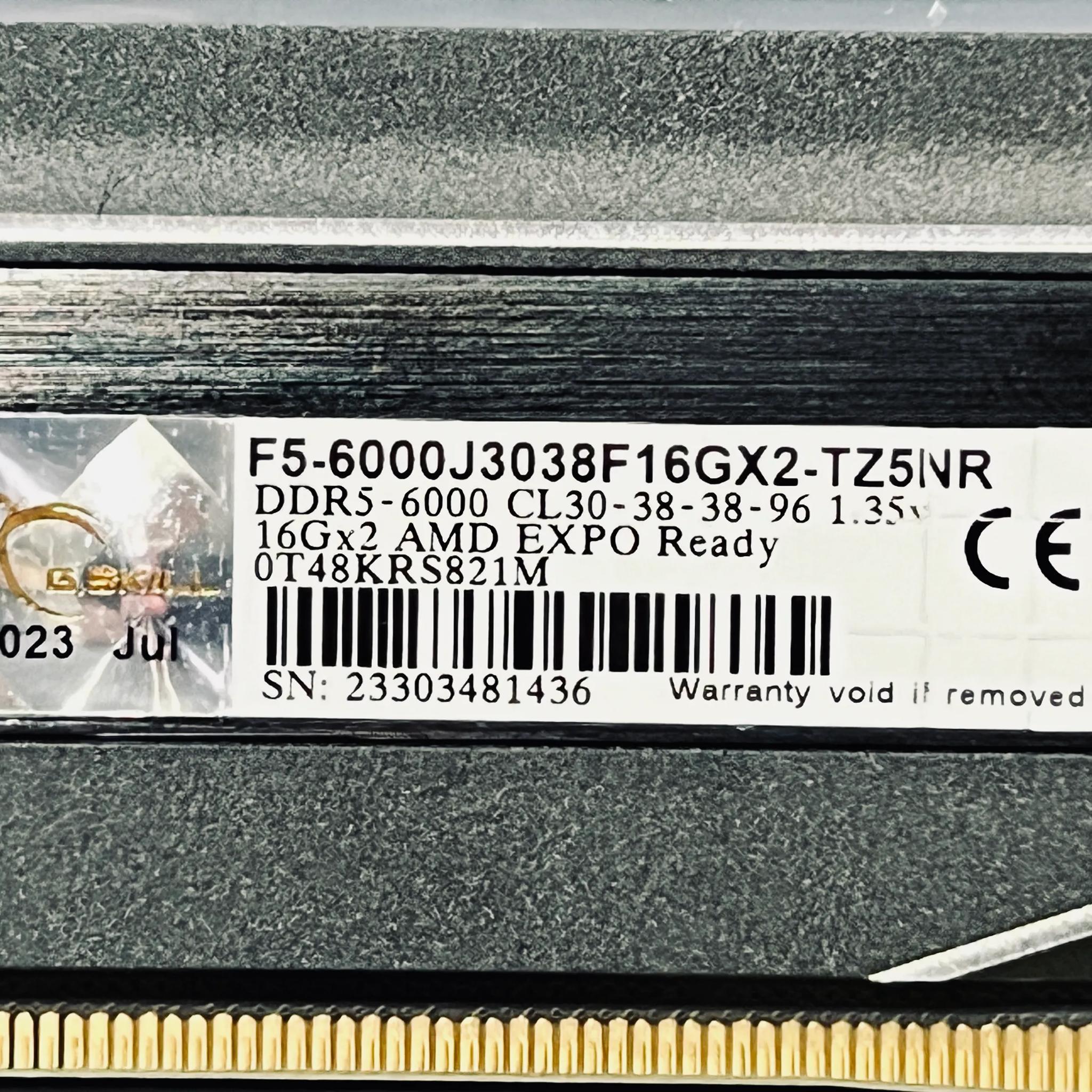 G.Skill Trident Z5 Neo RGB (AMD Expo) DDR5 RAM 32GB 6000MT/s CL30