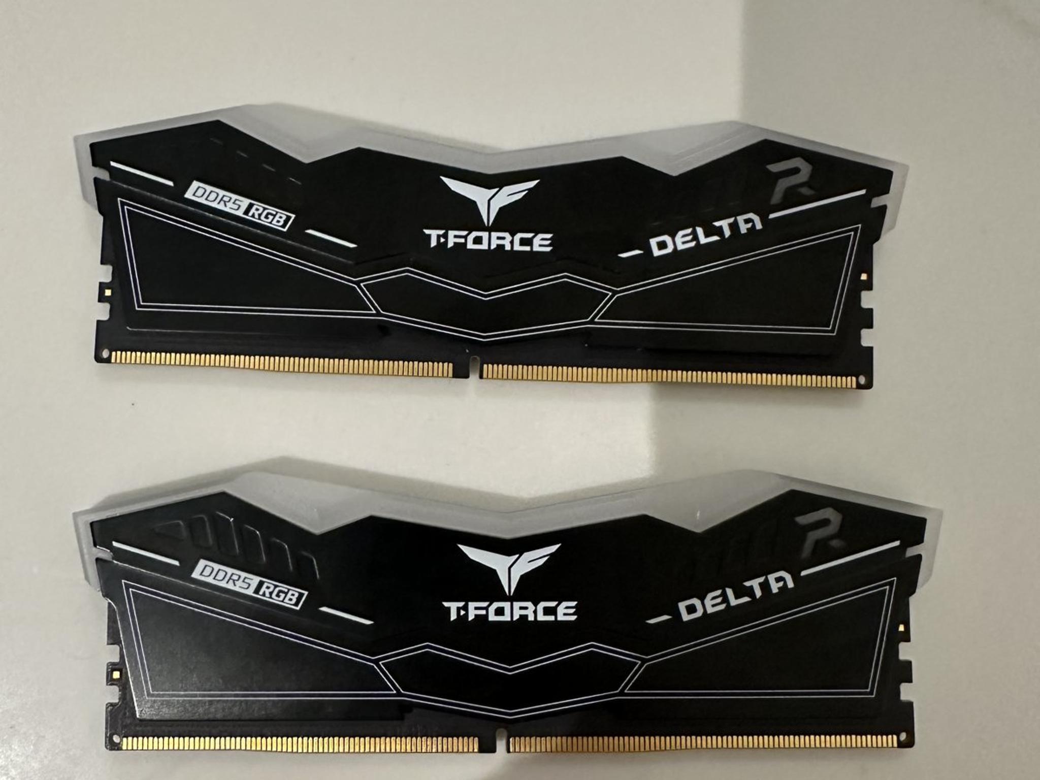 32GB (2x16GB) TeamGroup T-Force Delta RGB DDR5 6400MHz Desktop RAM - Tested Working