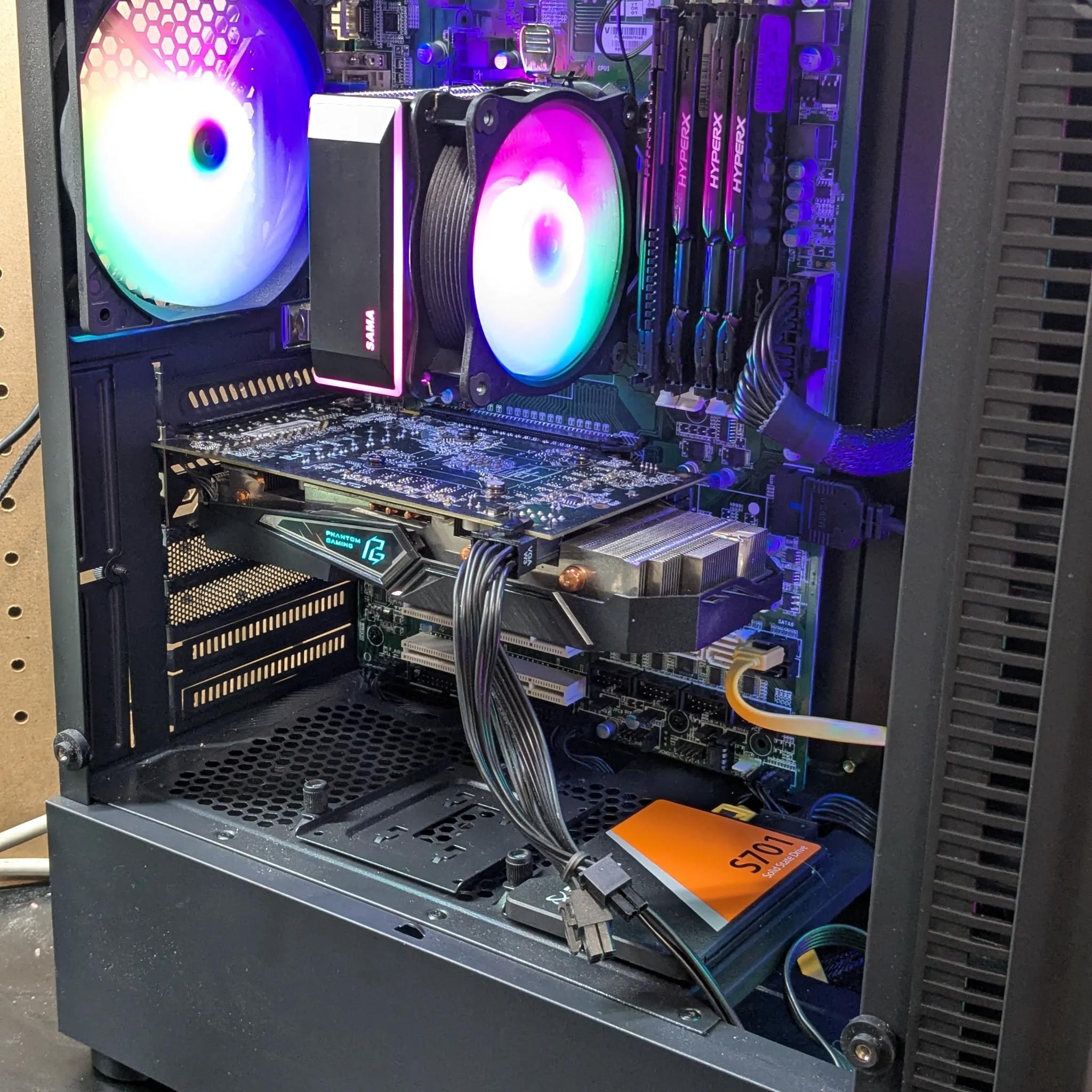 90 FPS Fortnite | 180 Day Warranty | i5-4570 , 16GB RAM, 480GB SSD, RX 570 8GB, RGB, Wifi