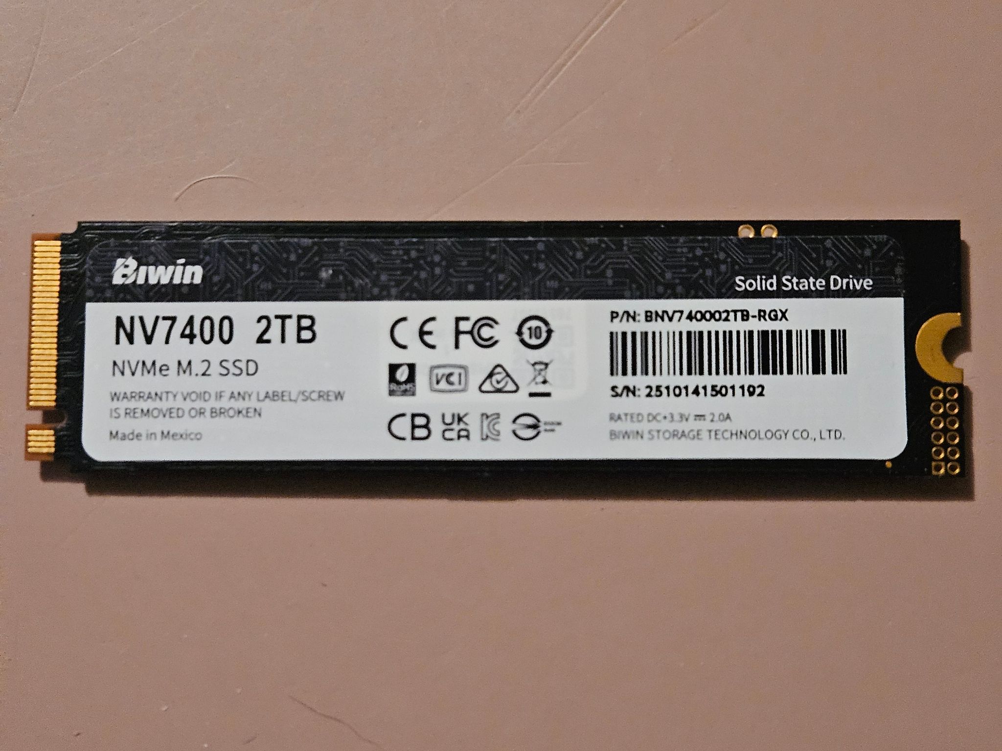 Biwin Black Opal NV7400 2TB SSD