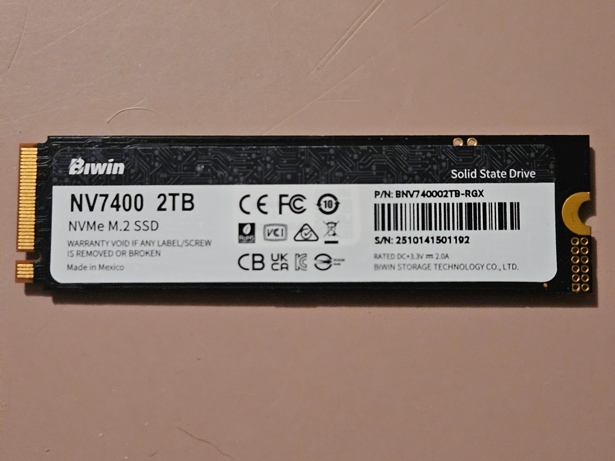 Biwin Black Opal NV7400 2TB SSD