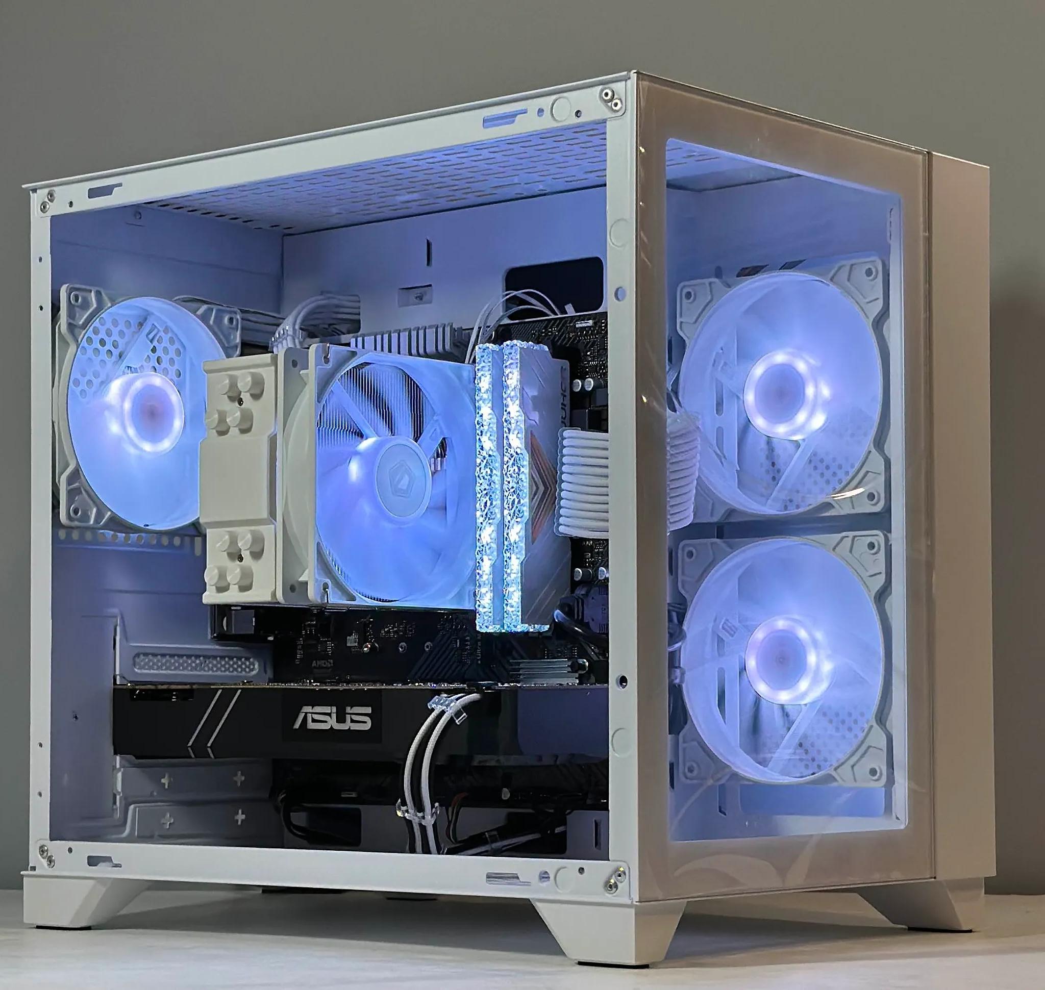 White Gaming PC |AMD Ryzen 5 2600| Nvidia GTX 1080 8GB | 16GB RAM | 480GB SSD | WIFI |