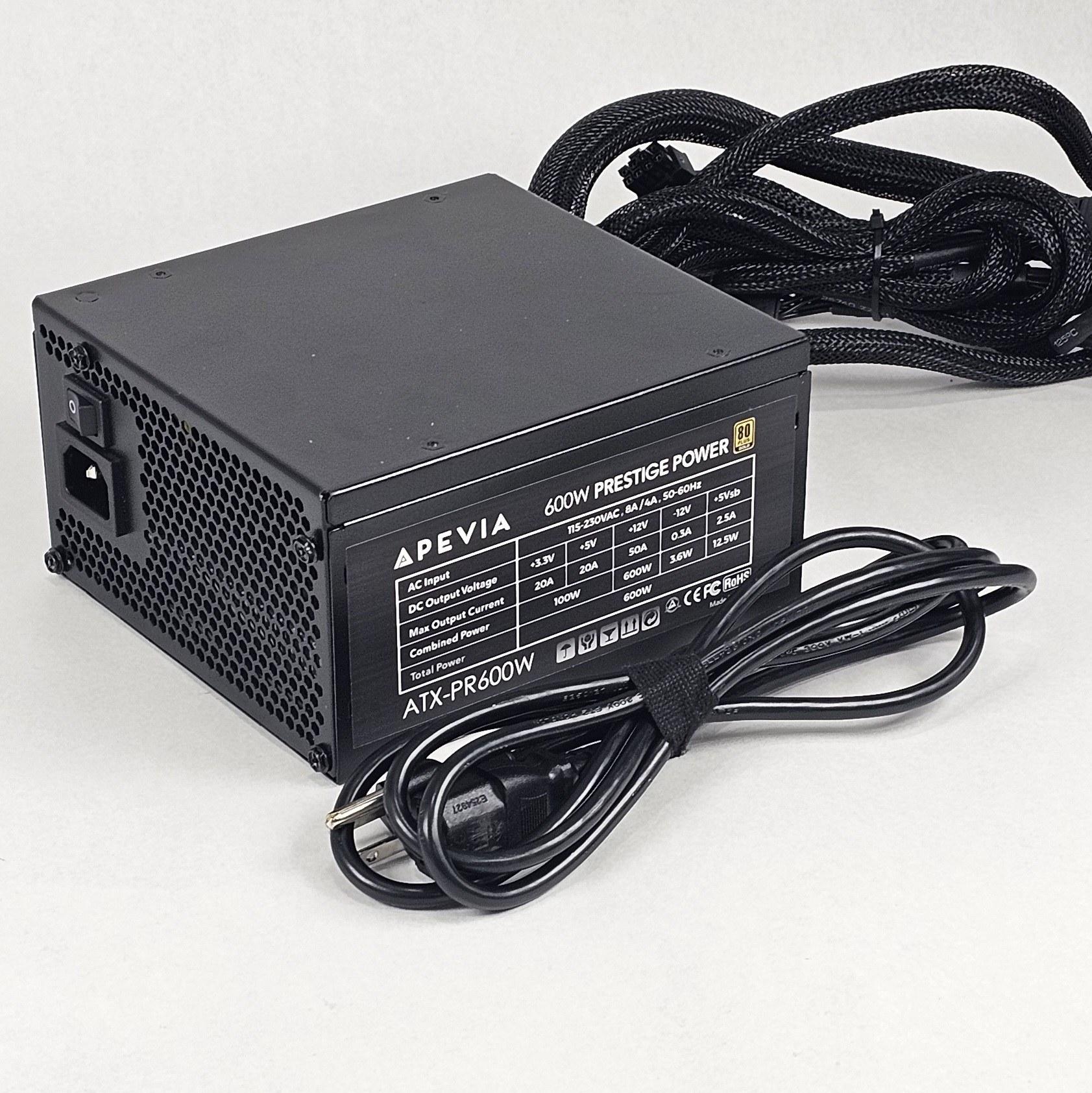 600 Watt PSU Apevia Prestige Power ATX-PR600W Power Supply
