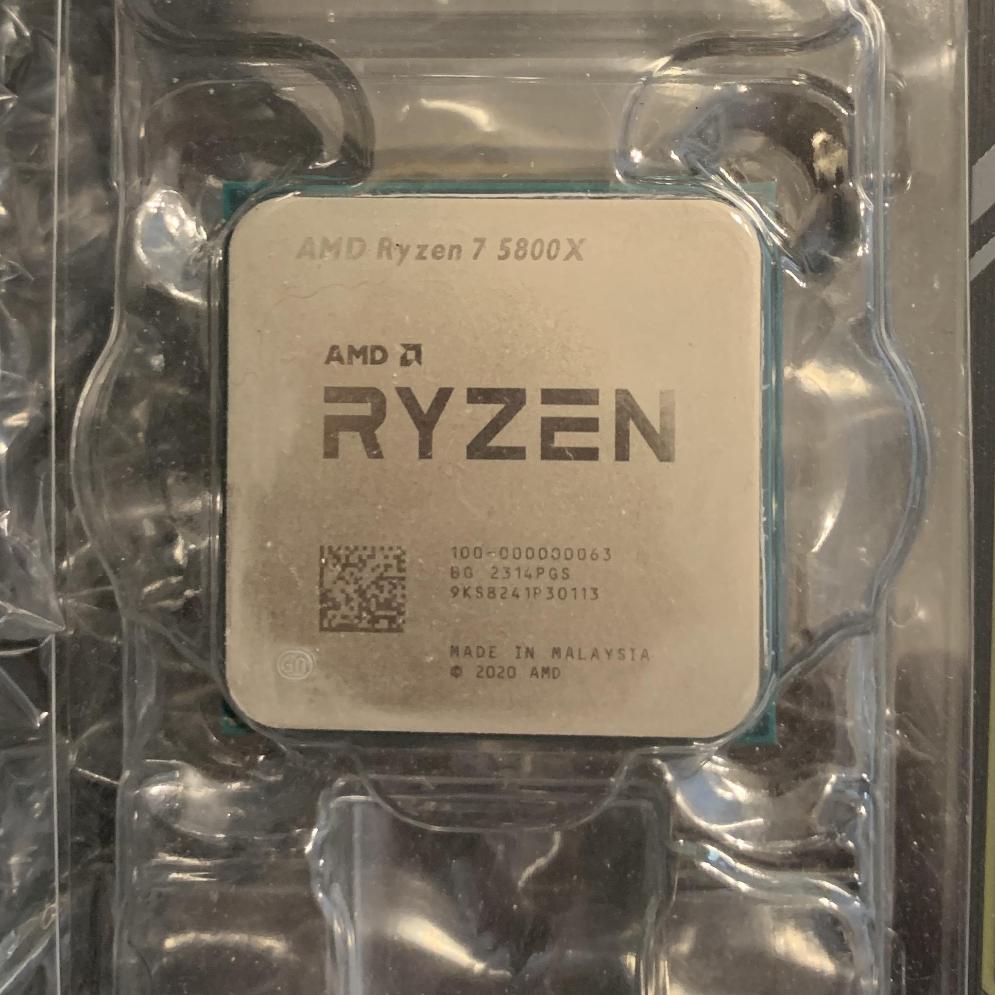 Asus tuf-gaming X570-plus WiFi AM4 ATX + AMD Ryzen 7 5800X Vermeer 3.8GHz 8 core AM4 proc + 32GB ram