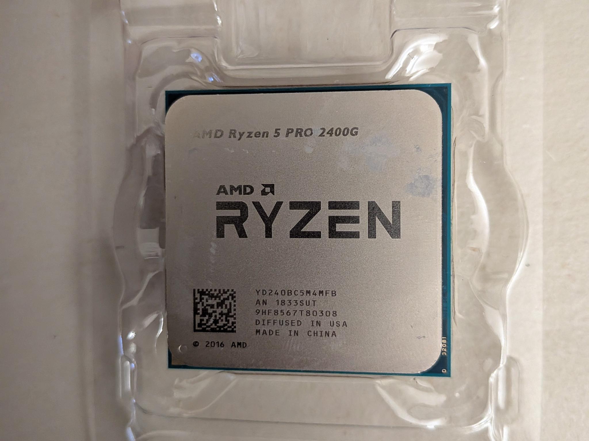 AMD Ryzen 5 2400G Quad-Core CPU w/ Radeon Vega Graphics – Tested Working