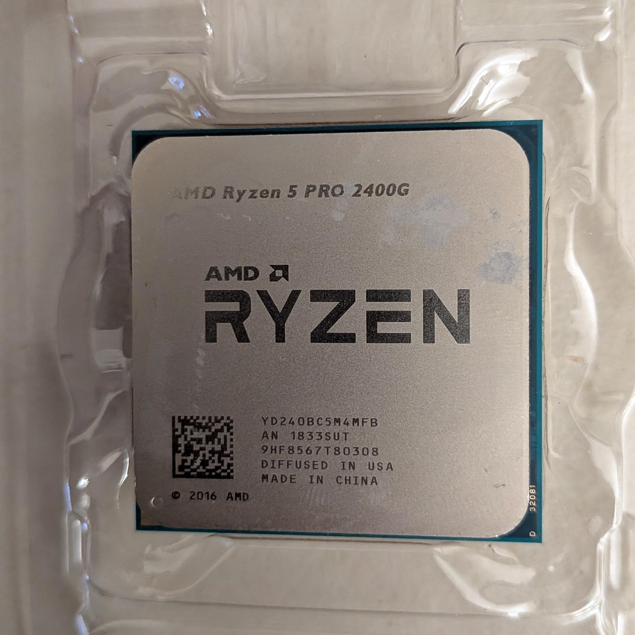 AMD Ryzen 5 2400G Quad-Core CPU w/ Radeon Vega Graphics – Tested Working