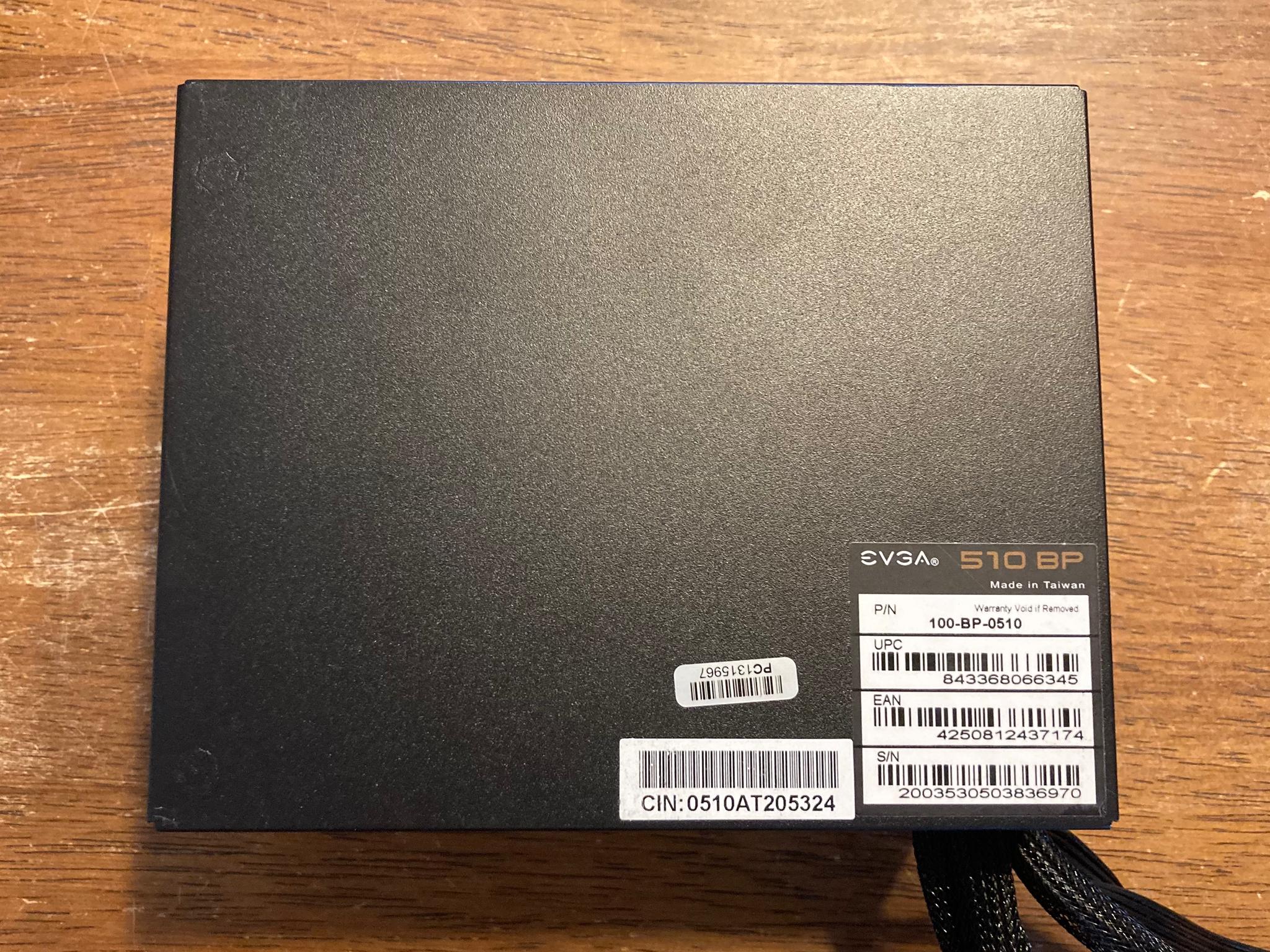 EVGA 510 BP 510W 80+ Bronze ATX Power Supply