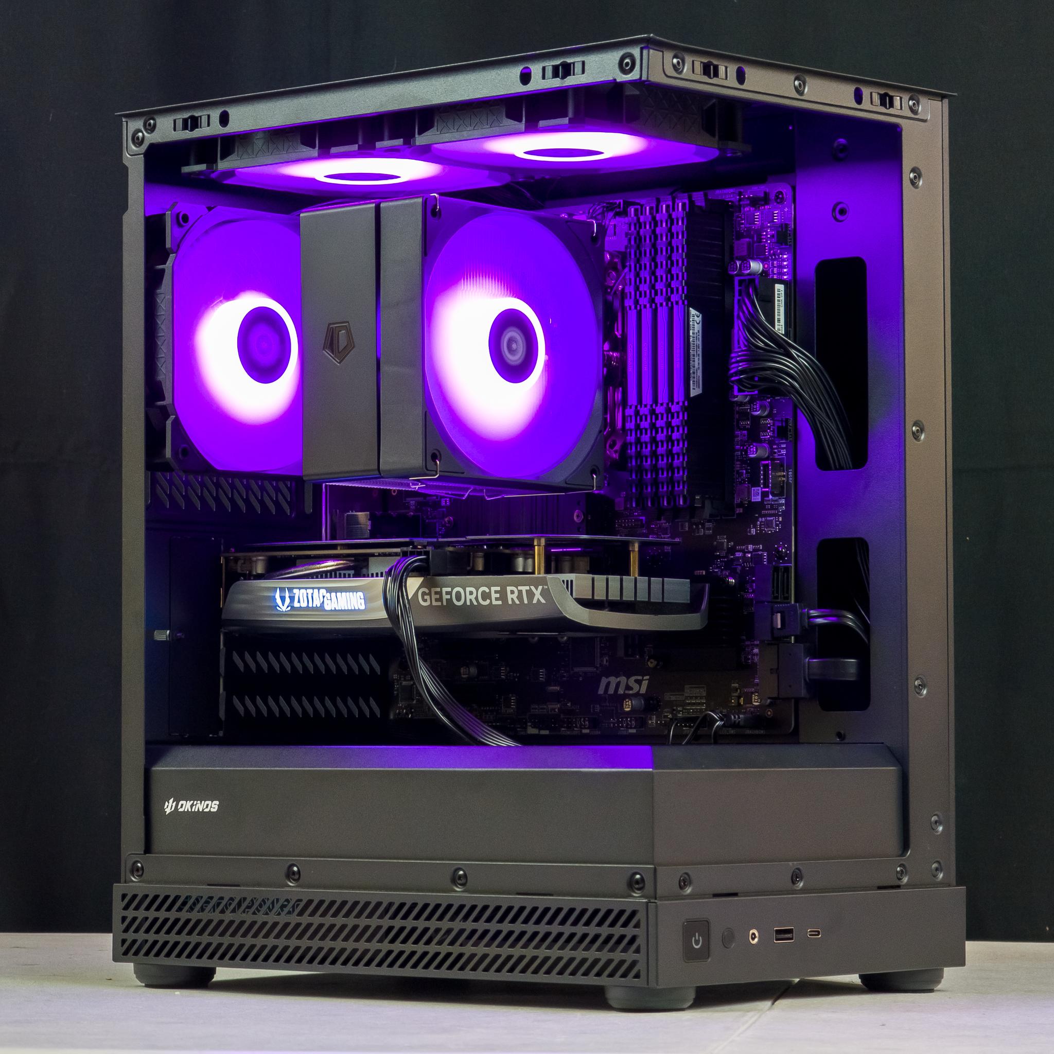 💜🖤 RTX 4060 / Ryzen 7 3700 / 16GB Gaming PC 🖤💜