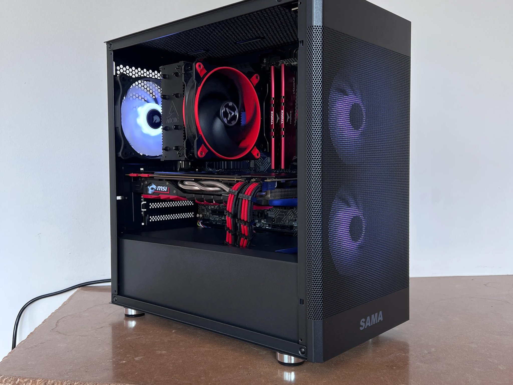 🟥⬛ Black & Red Budget Build | i3-12100F | GTX 1070 ⬛🟥