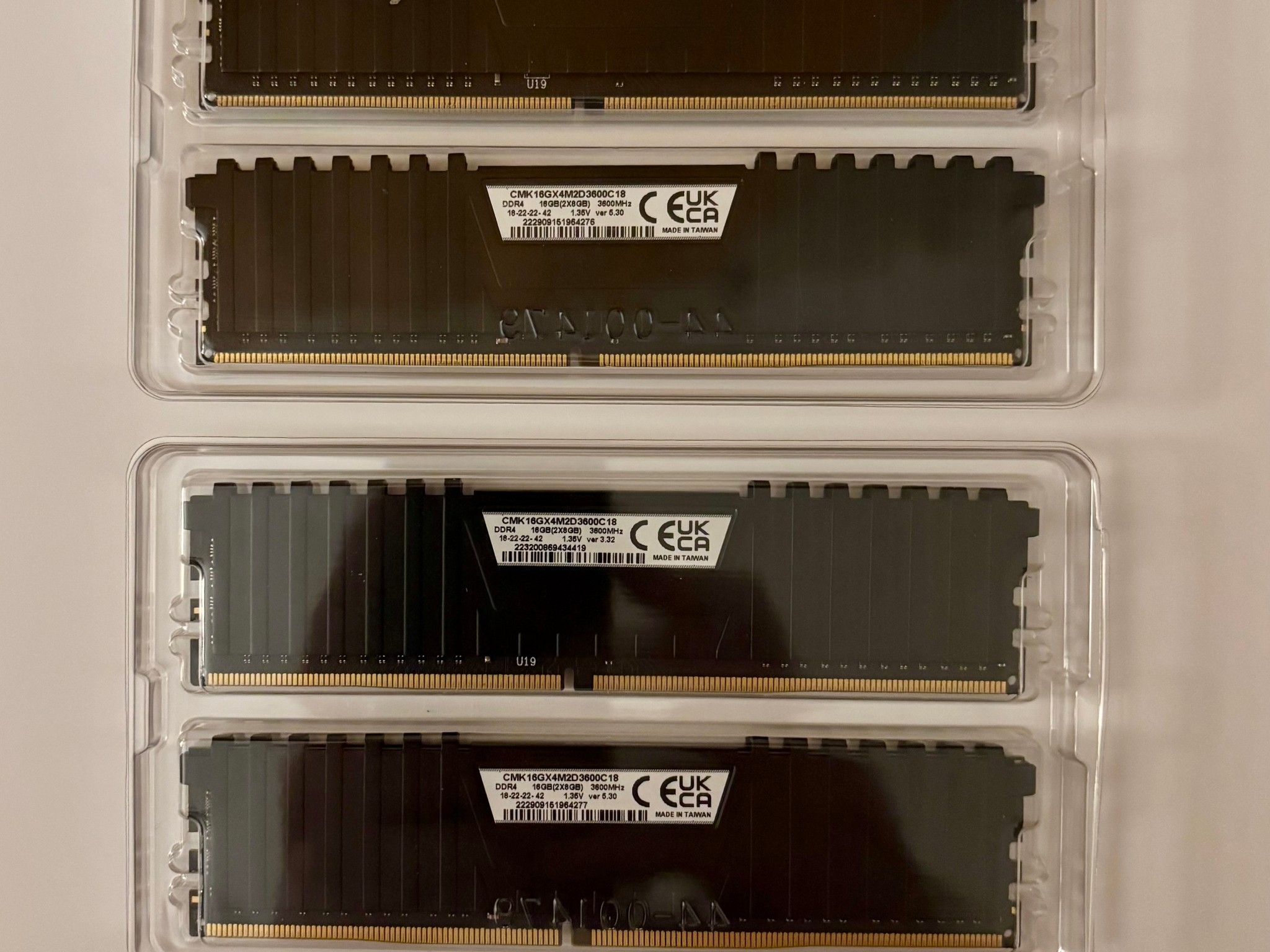 Corsair 32GB (4x8GB) DDR4 3600MHz RAM