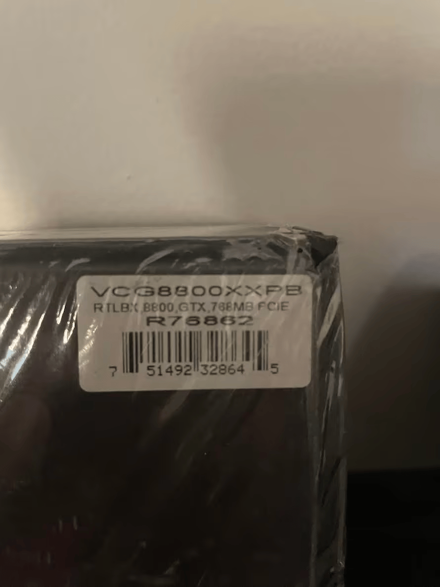 PNY Geforce 8800 GTX XLR8 768MB