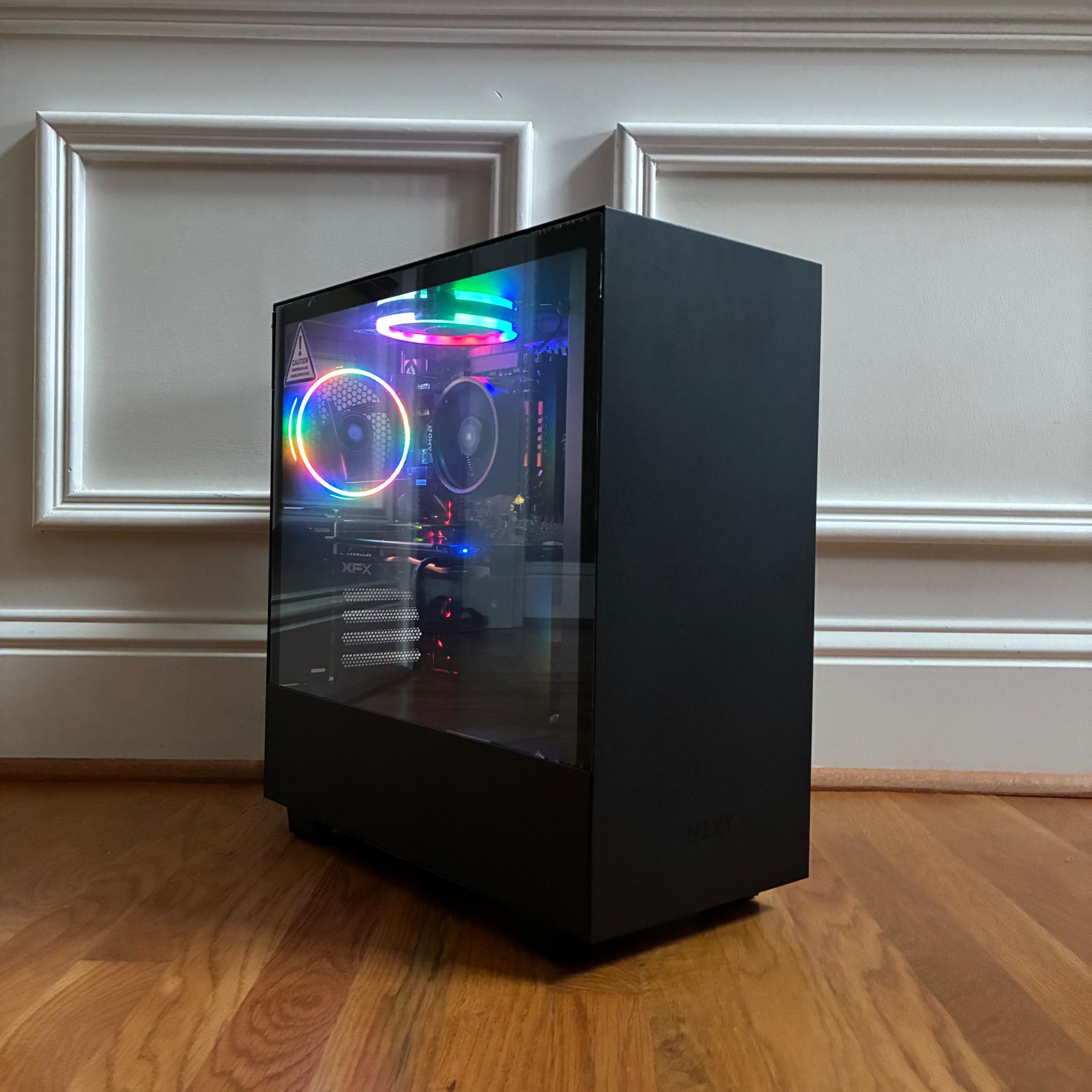R5 2600 RX 570 8GB CUSTOM GAMING PC 16GB DDR4 512GB NVME SSD WIFI WINDOWS 10/11