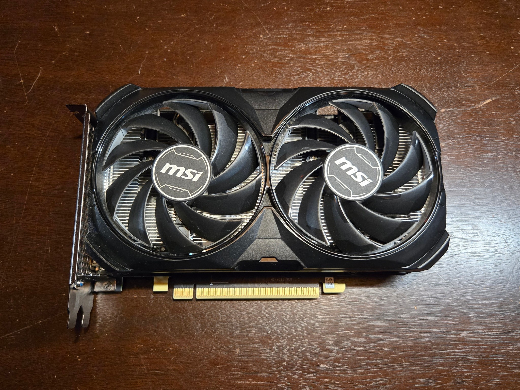 MSI VENTUS 2X BLACK OC GeForce RTX 4060 Ti 8GB