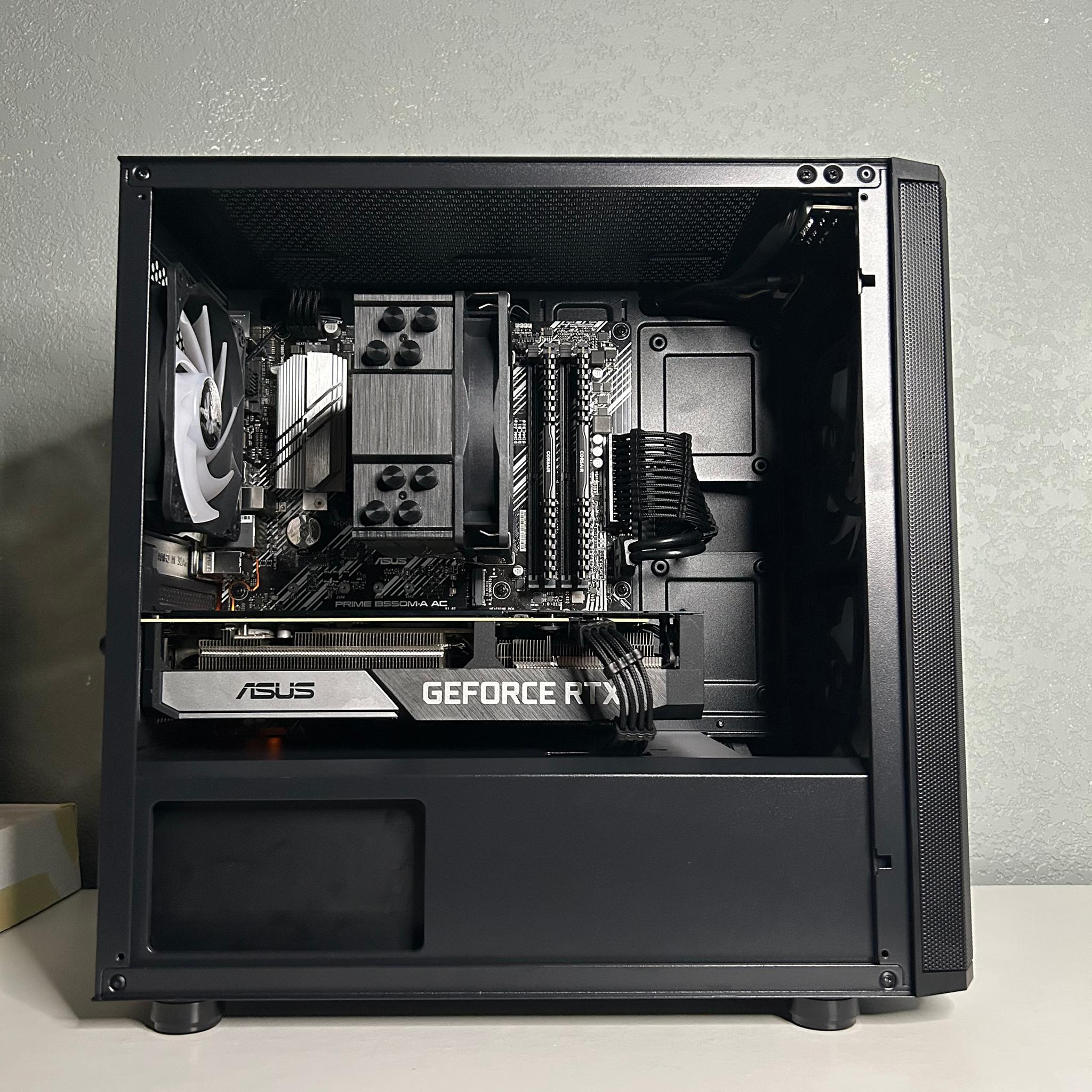 🥷😈 🥷| Asus Dual RTX 3060 Ti | Ryzen 5 5600 | Corsair Vengeance 16GB 3200Mhz | 1TB NVME 