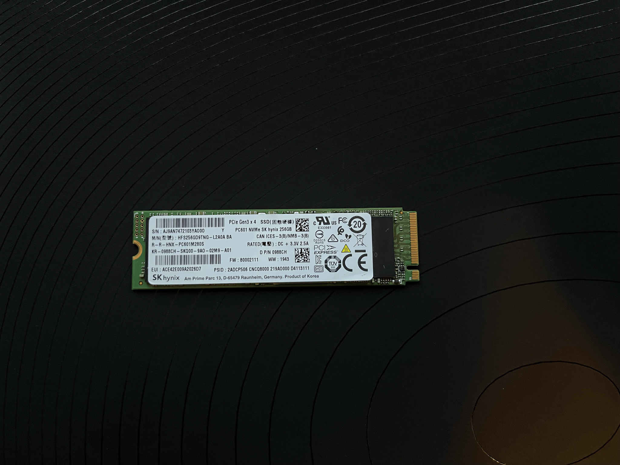 SK hynix 256gb Gen 3