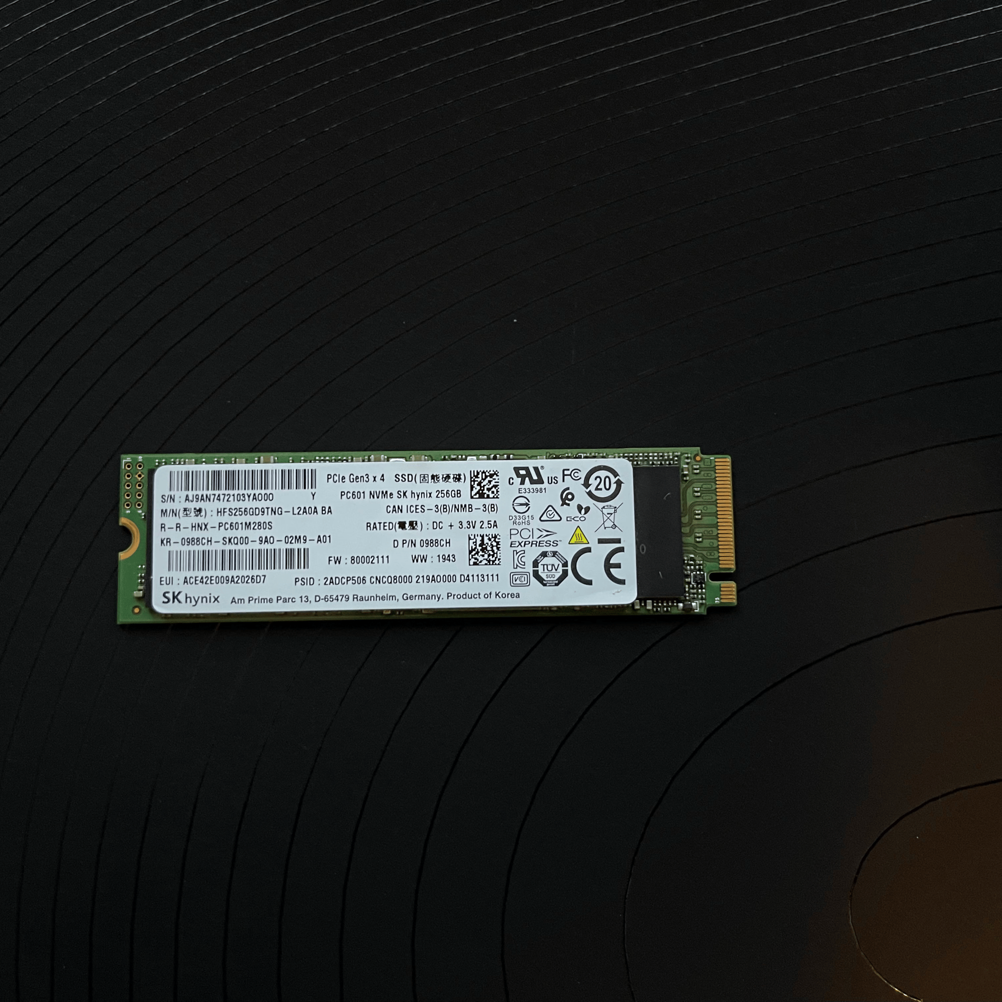 SK hynix 256gb Gen 3