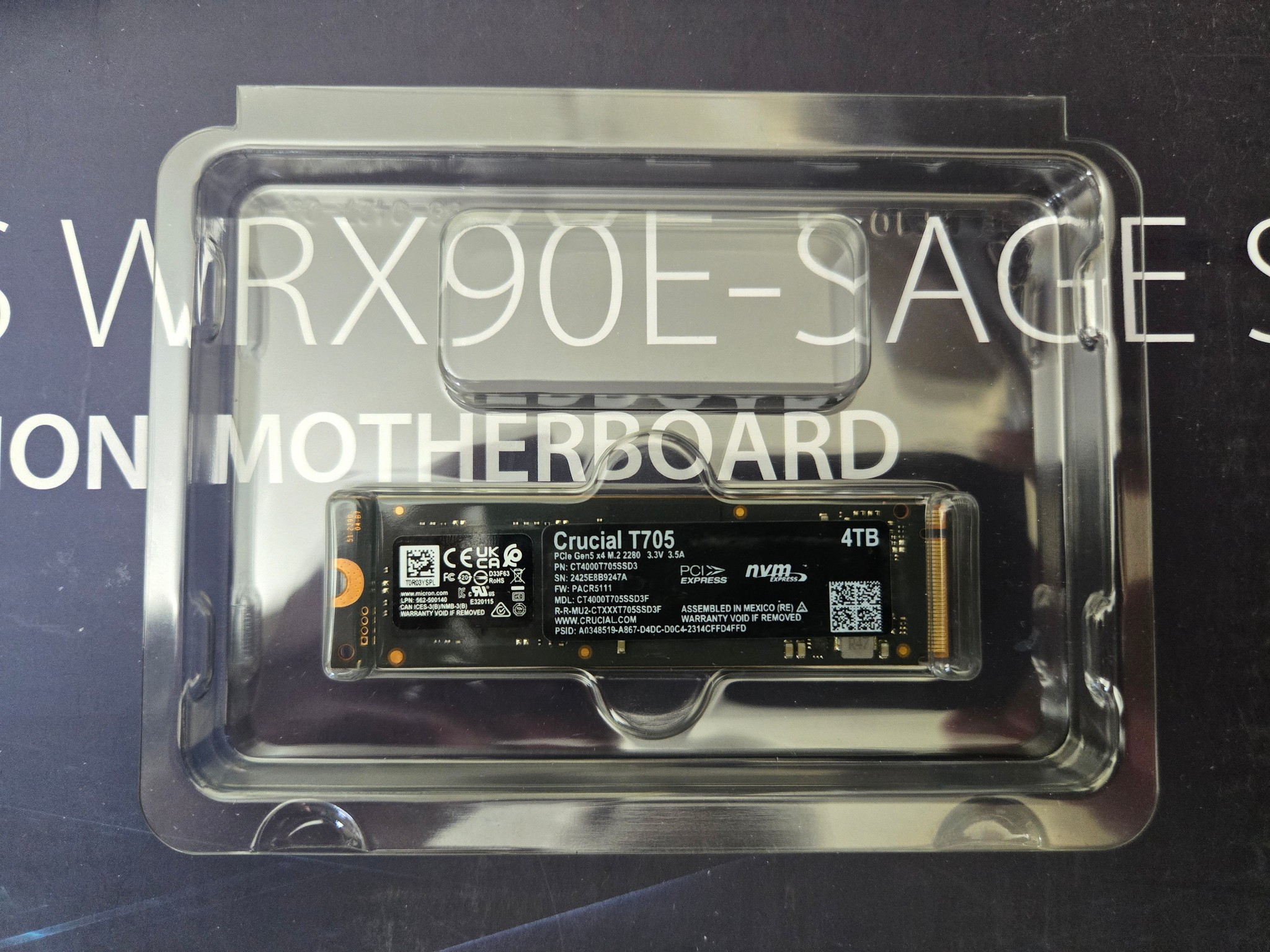 4TB Gen5 NVMe SSD (Crucial T705) - Used