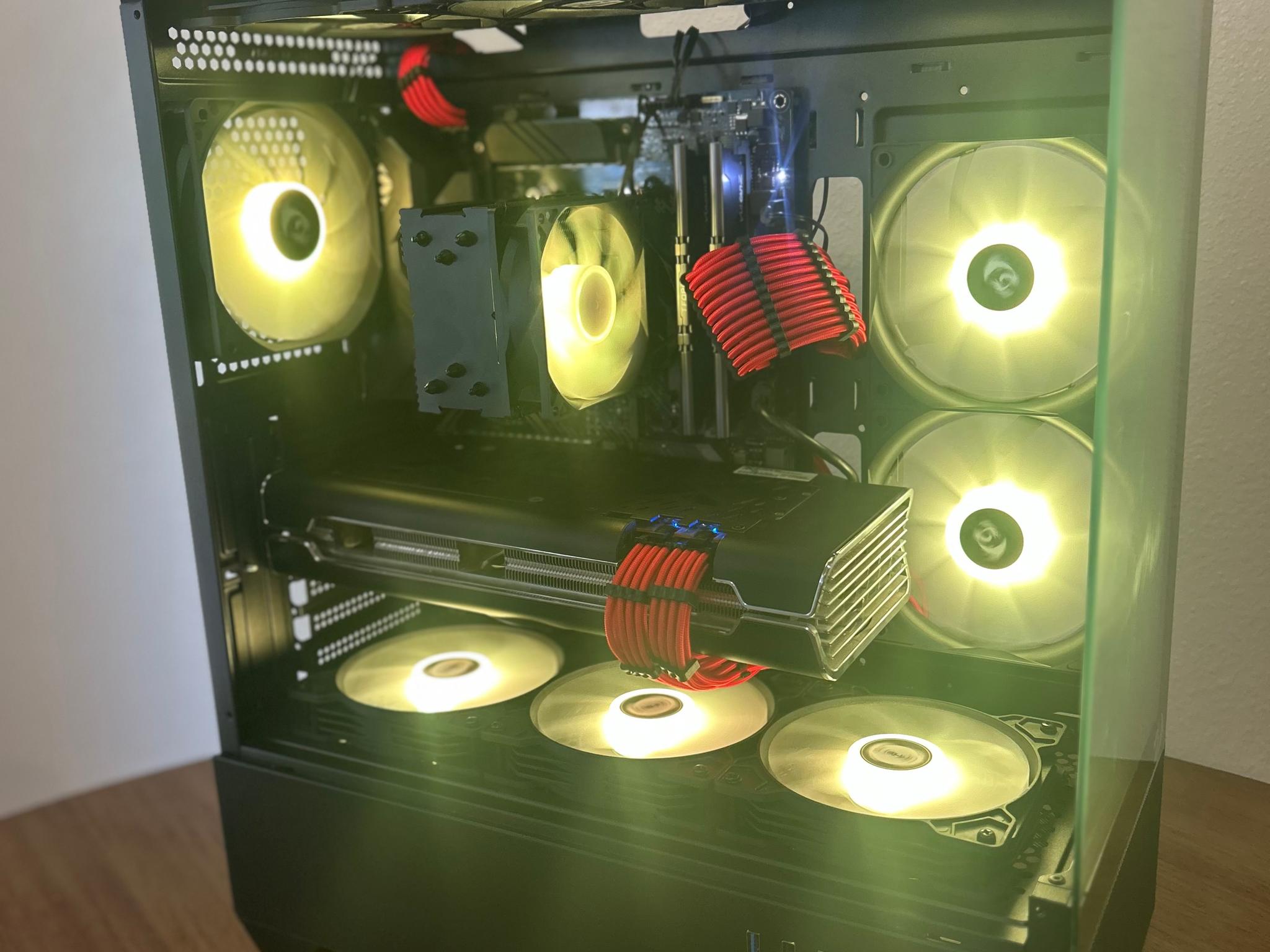 AMD Radeon 5700XT Thicc 8GB Ryzen 5 5500 16GB RAM 1 TB m.2 SSD WiFi ready Windows 11 Gaming Beast!