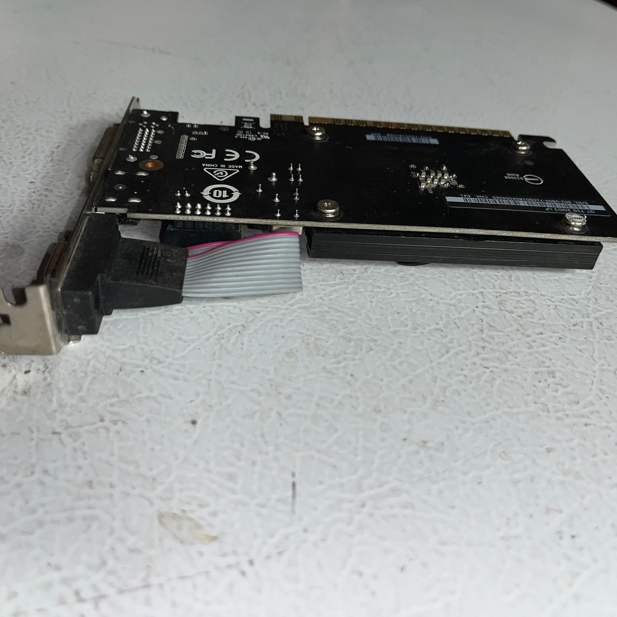 MSI GeForce GT 710 2GB DDR3 Low‑Profile Graphics Card – Tested & Working
