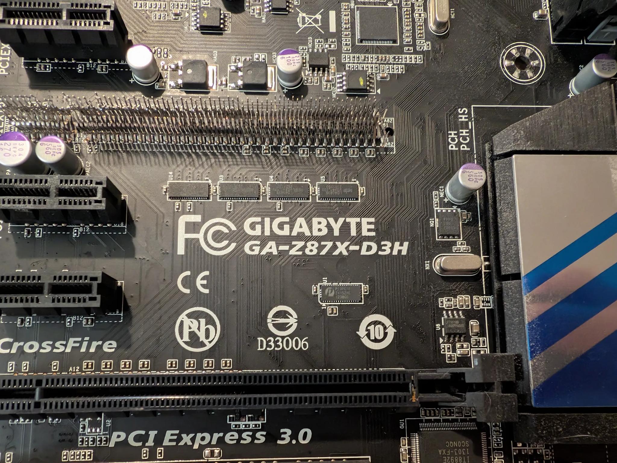 GIGABYTE GA-Z87X-D3H+32gb ddr3+i7