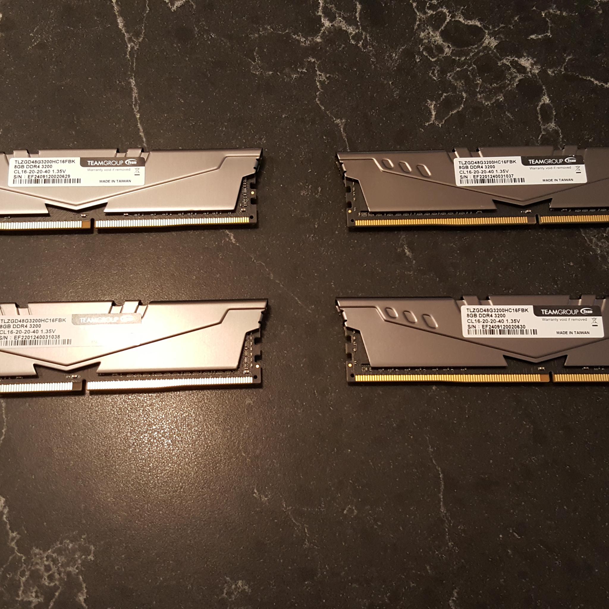 32GB TEAMGROUP T-Force Vulcan Z DDR4 3200MHZ CL16 (4X8)