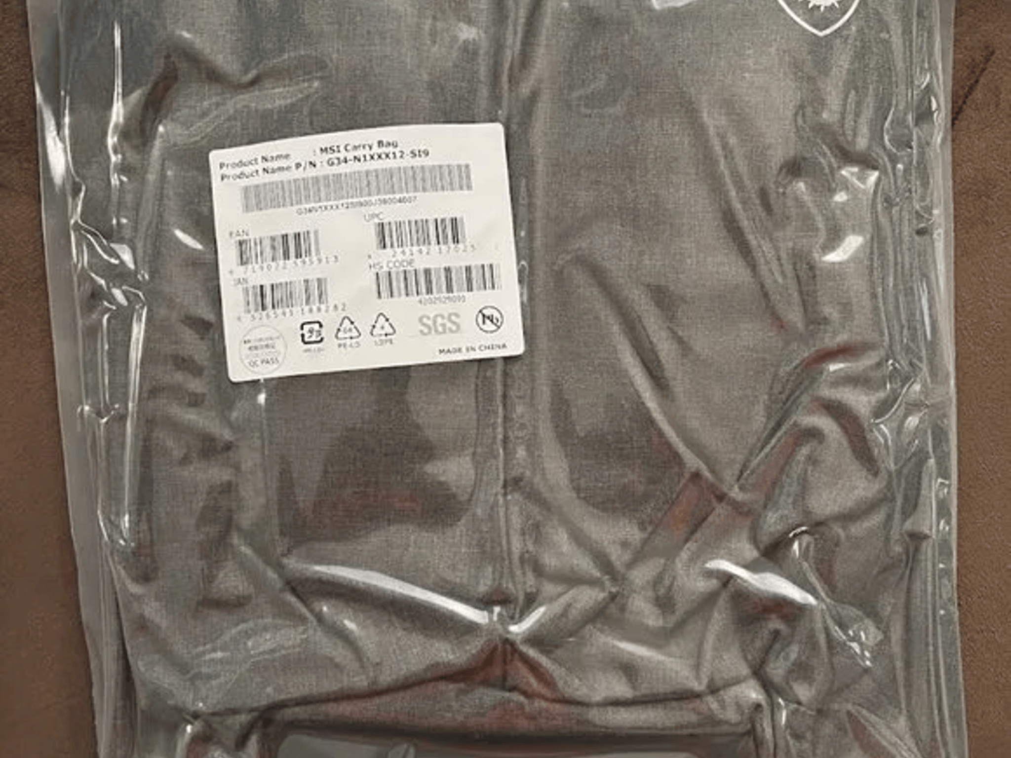 MSI Air Gaming Backpack Grey - Fits up to 17.3" Laptops - Factory Sealed