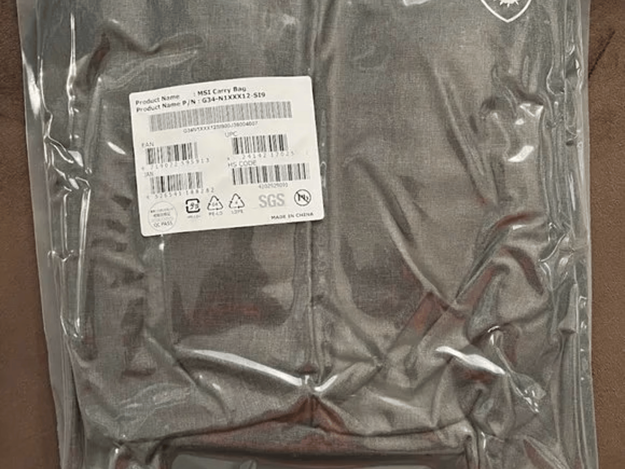 MSI Air Gaming Backpack Grey - Fits up to 17.3" Laptops - Factory Sealed