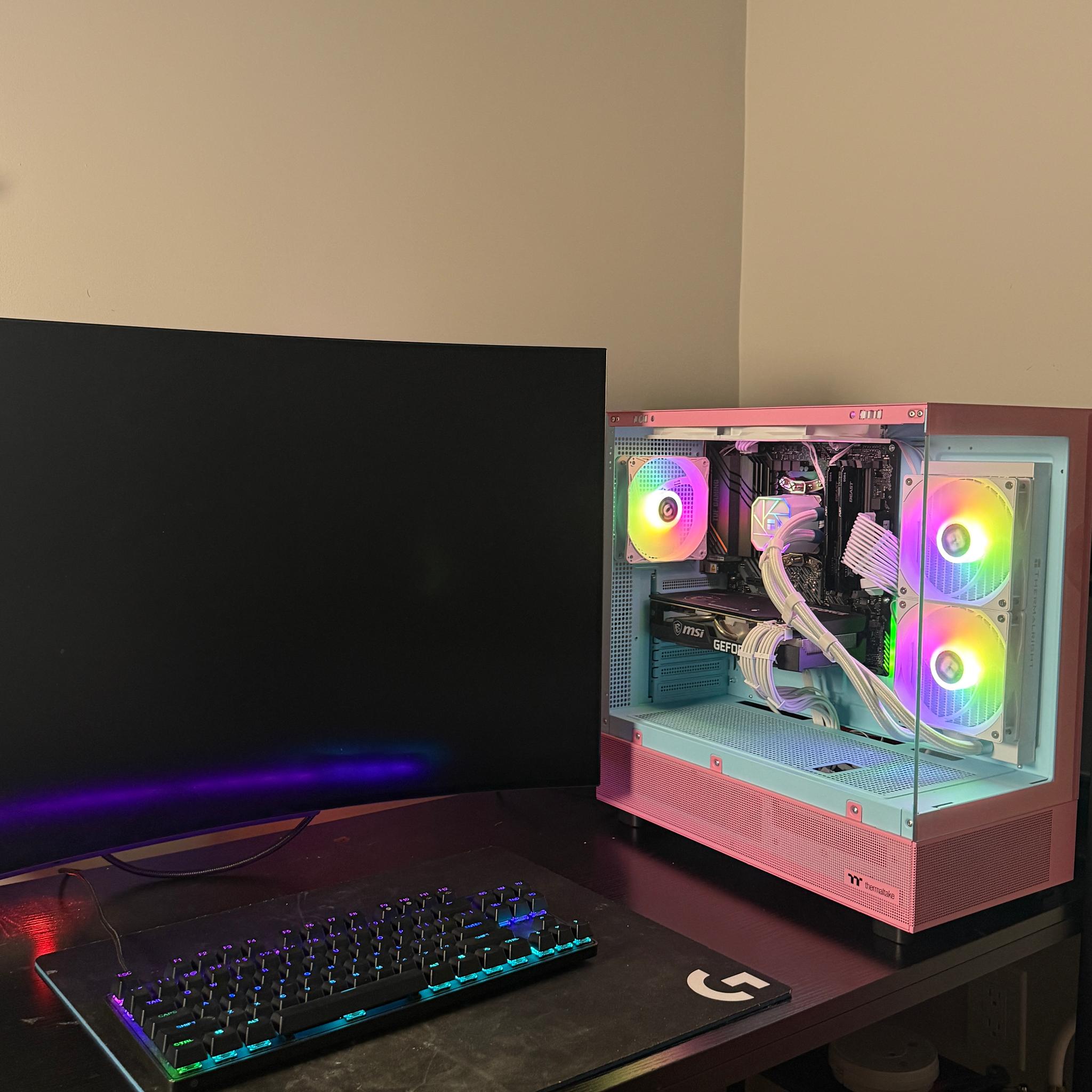 Pink Gaming PC • RTX 3060 Ti • 32GB RAM • 240mm AIO• Ultra-Smooth 1080p