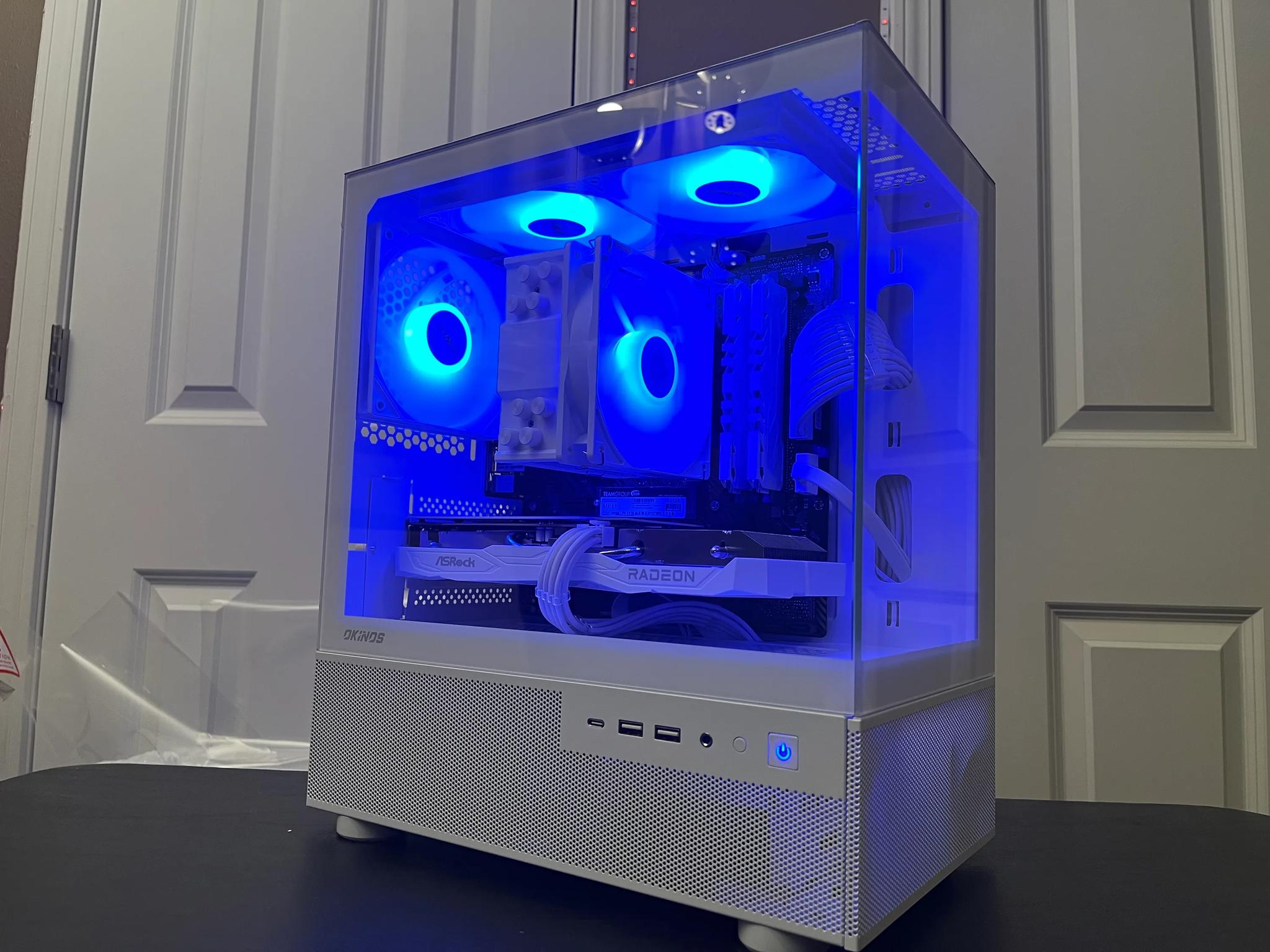 WHITE ARGB PC|RX 6600|RYZEN 5 5500|16GB RAM|500GB NVME