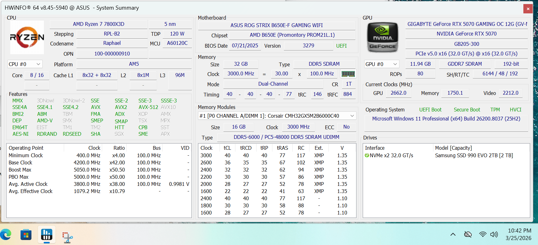 7800X3D + RTX 5070 | Corsair Build | 1440p/4K Gaming Beast
