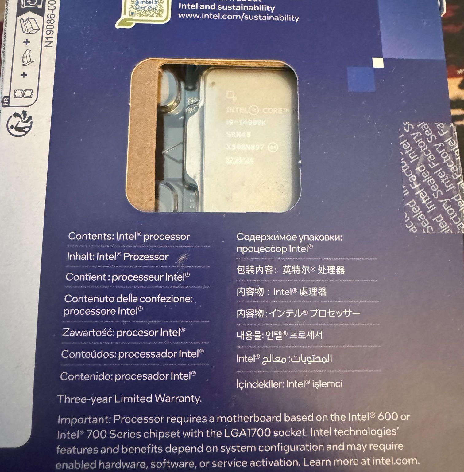 Intel Core i9-14900K Raptor Lake-S Refresh 3.2GHz Twenty Four-Core LGA 1700