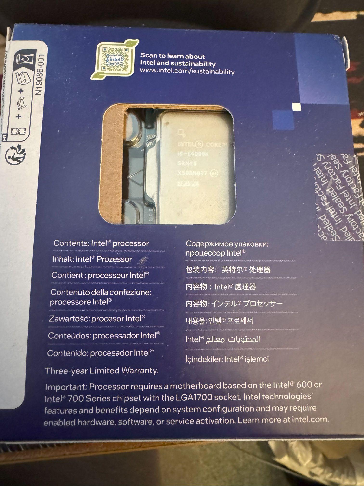 Intel Core i9-14900K Raptor Lake-S Refresh 3.2GHz Twenty Four-Core LGA 1700