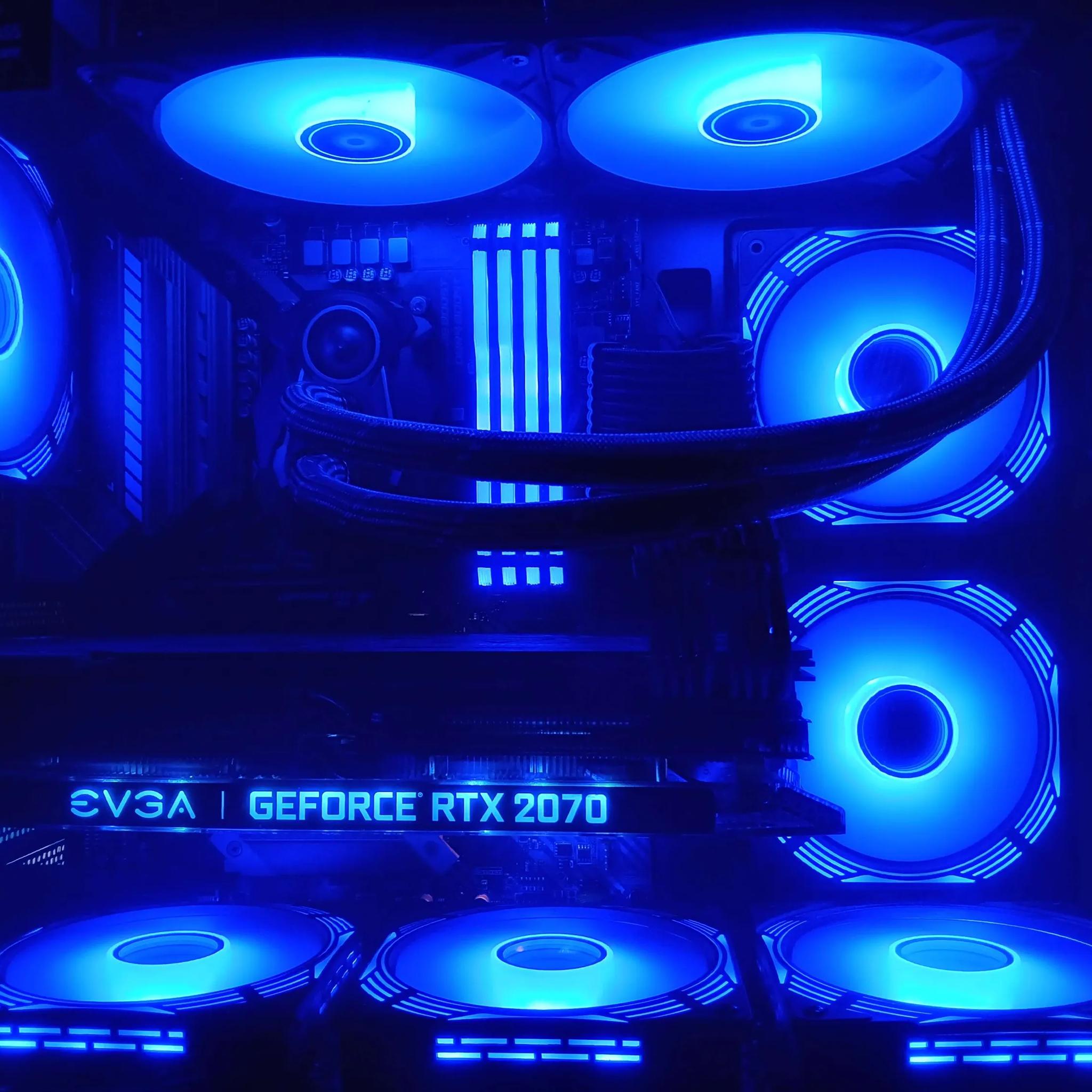 | Black RGB GAMING PC | Ryzen 5 5600x | EVGA RTX 2070S) | 32gb DDR4 RAM |1tb NvMe SSD