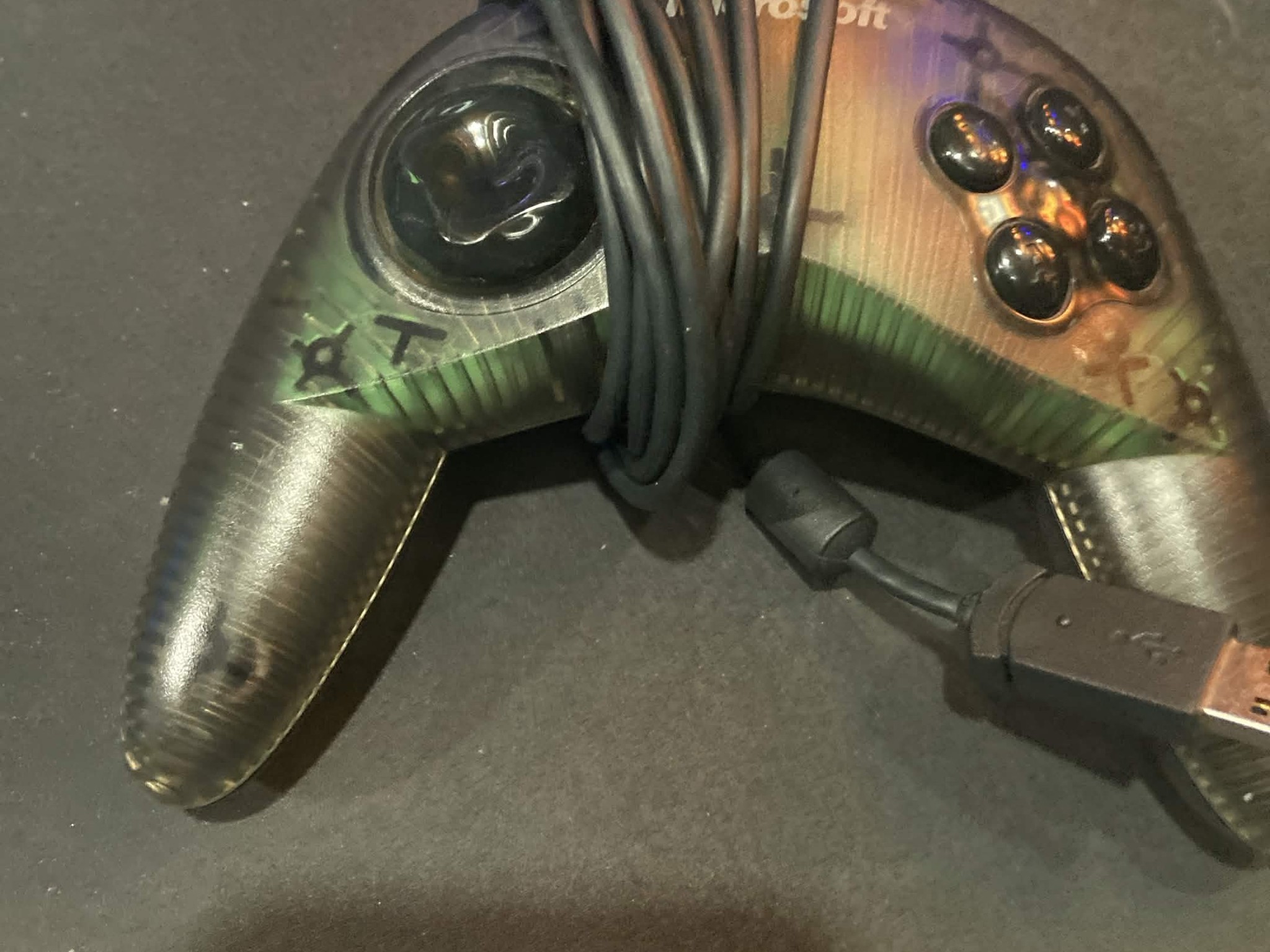 Microsoft SideWinder Plug and Play Gamepad rare retro pc controller