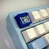 Artisan Keycap - Gameboy Pokemon Blue - Blastoise Cartridge Artisan Keycap - 3d Printed
