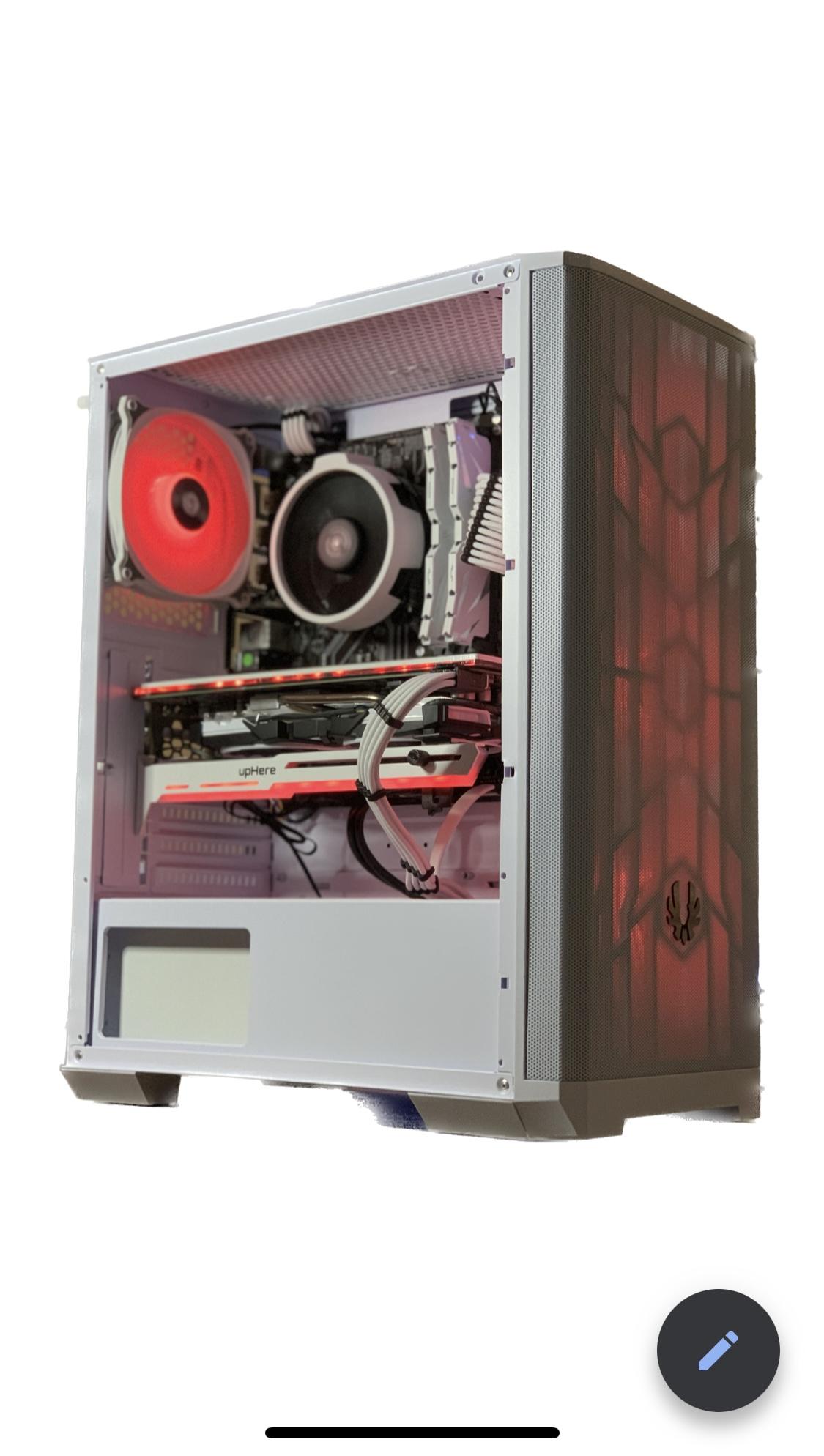 Entry Level White Gaming PC (Ryzen 5 2600 + RX 580) w/ WIFI