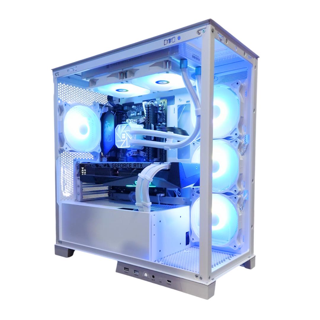 ❄️Polar Ice🧊: RTX 3080 | Ryzen 5600 | 32GB DDR4 RAM | 1TB SSD | 6 RGB Fans | White Gaming PC