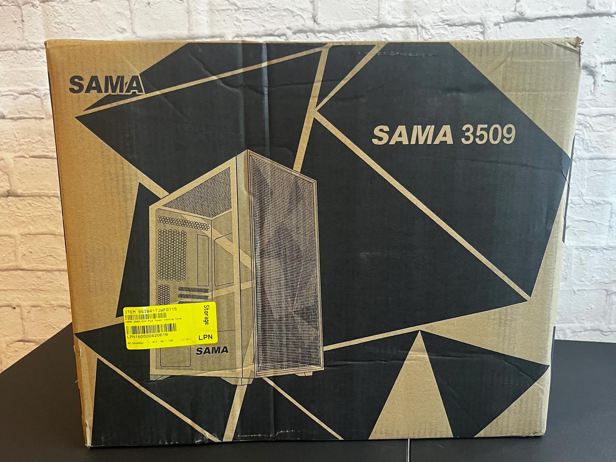 White SAMA 3509 ATX Mid Tower Case