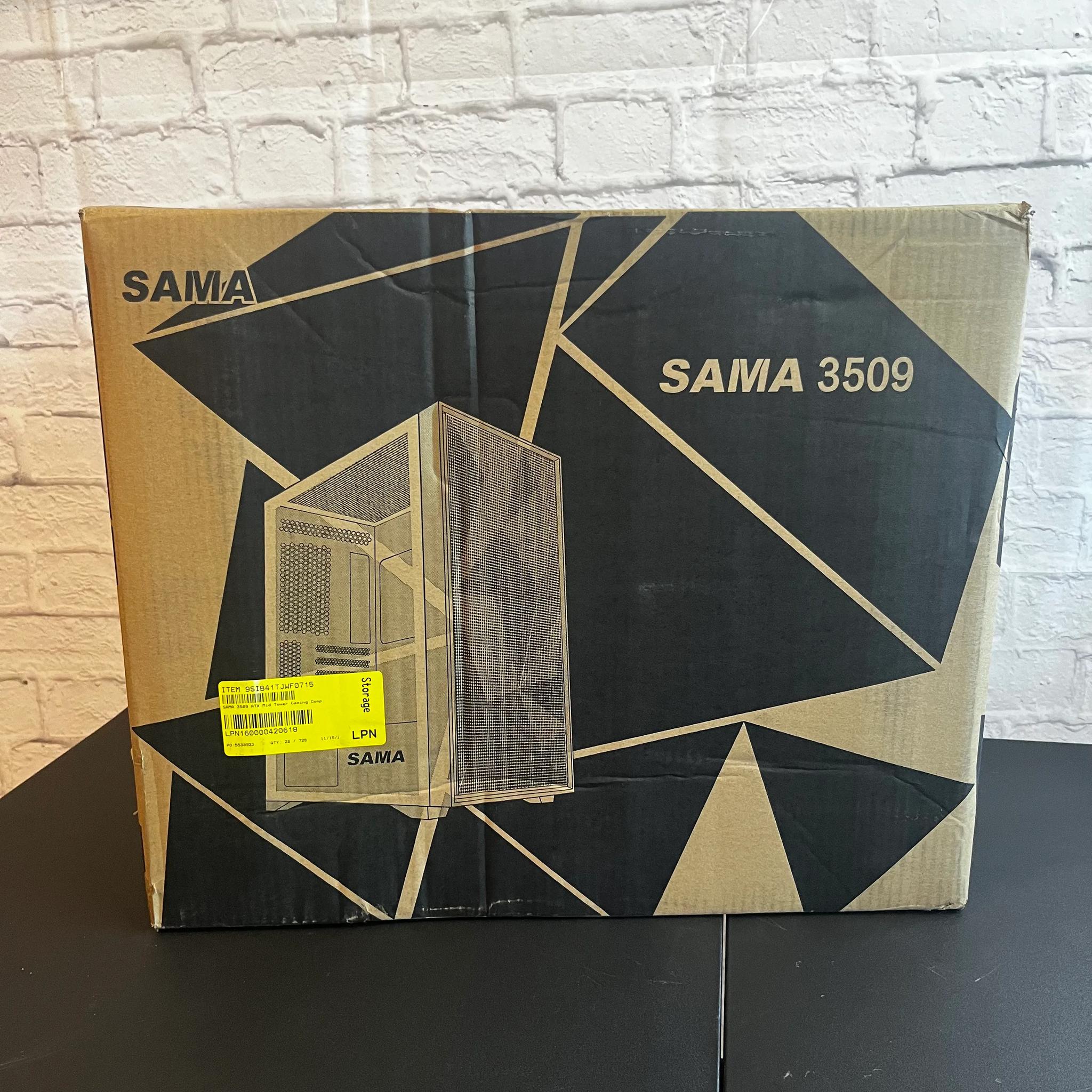 White SAMA 3509 ATX Mid Tower Case