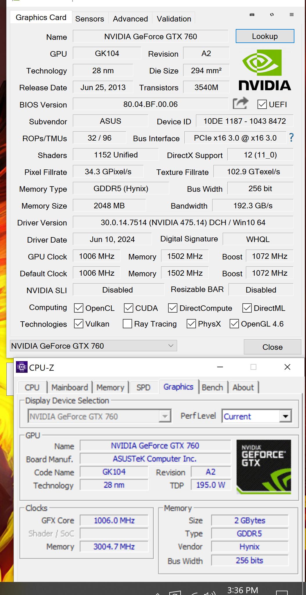 ASUS GTX 760 DirectCU II OC