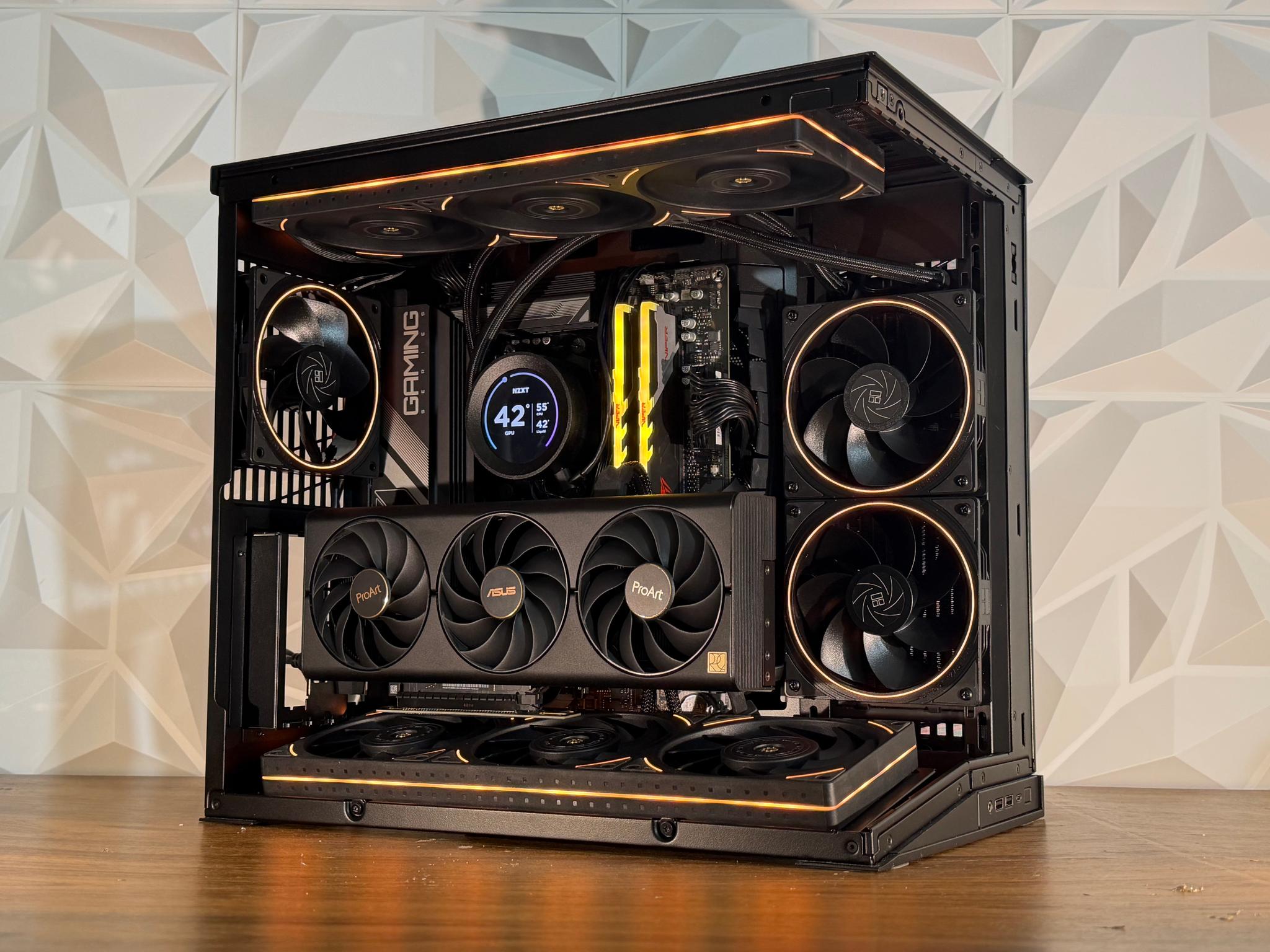 ⚡🌑Ryzen 7 9800X3D + RTX 4080 SUPER | 32GB DDR5 | 1TB Gen4 NVMe | Windows 11 Pro ⚡🌑"OBSIDIAN NOVA"