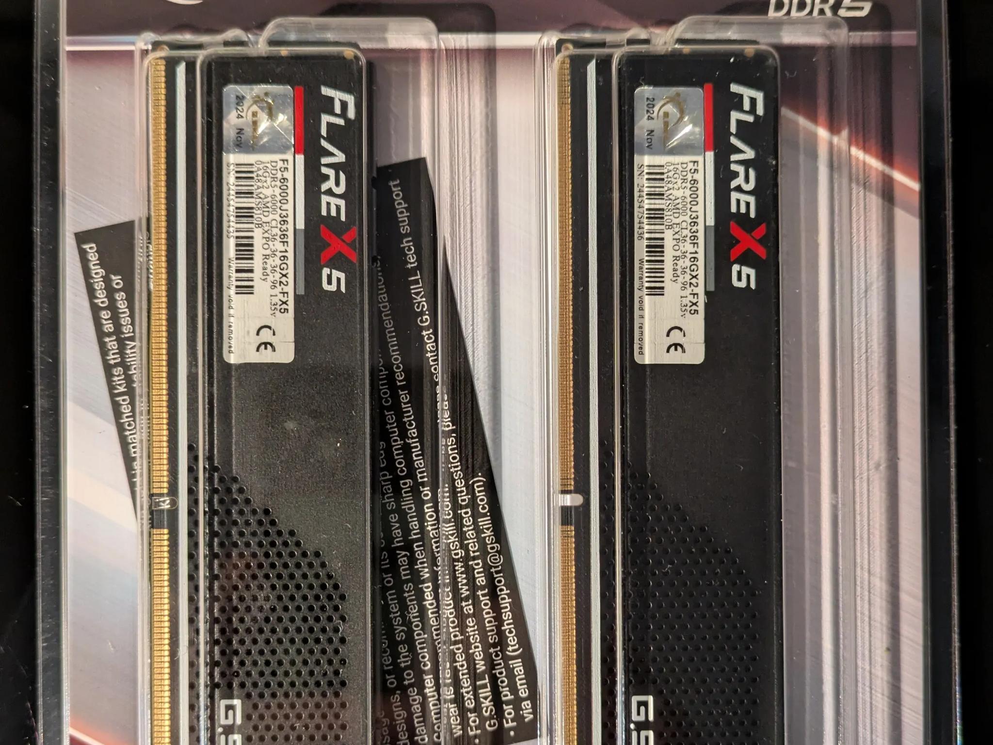 🔥🔥BNIB Ryzen 7 9800X3D Processor|Gigabyte B650 Gaming X AX V2|32GB G.Skill Flare X5 DDR5-6000🔥🔥