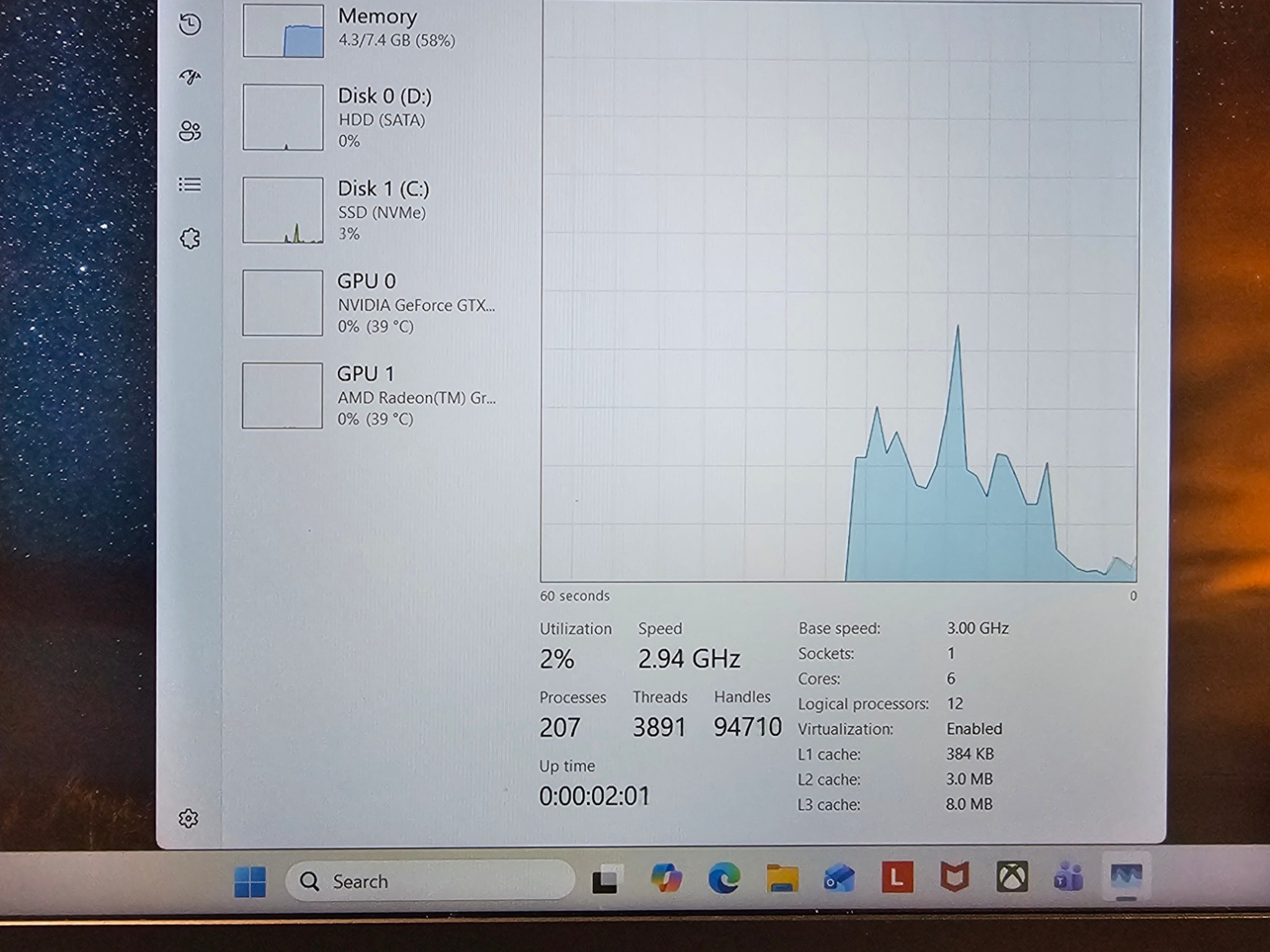 Lenovo Legion 5, Ryzen 5 4600H, GTX 1650 ti, 8gb ram, 256 gb ssd with 1 tb hard drive