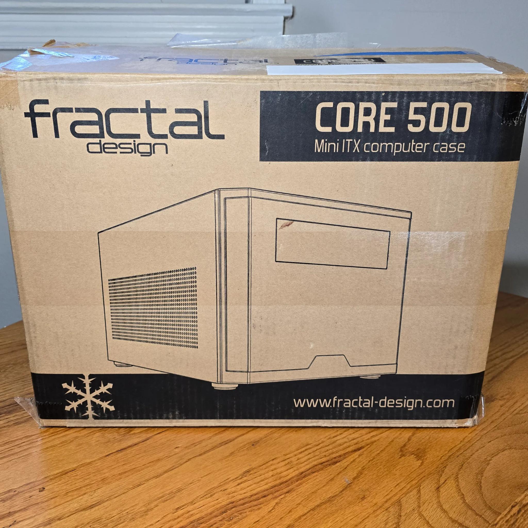 Fractal Design Core 500 Mini ITX Desktop Case *Includes (1) 140mm fan!*